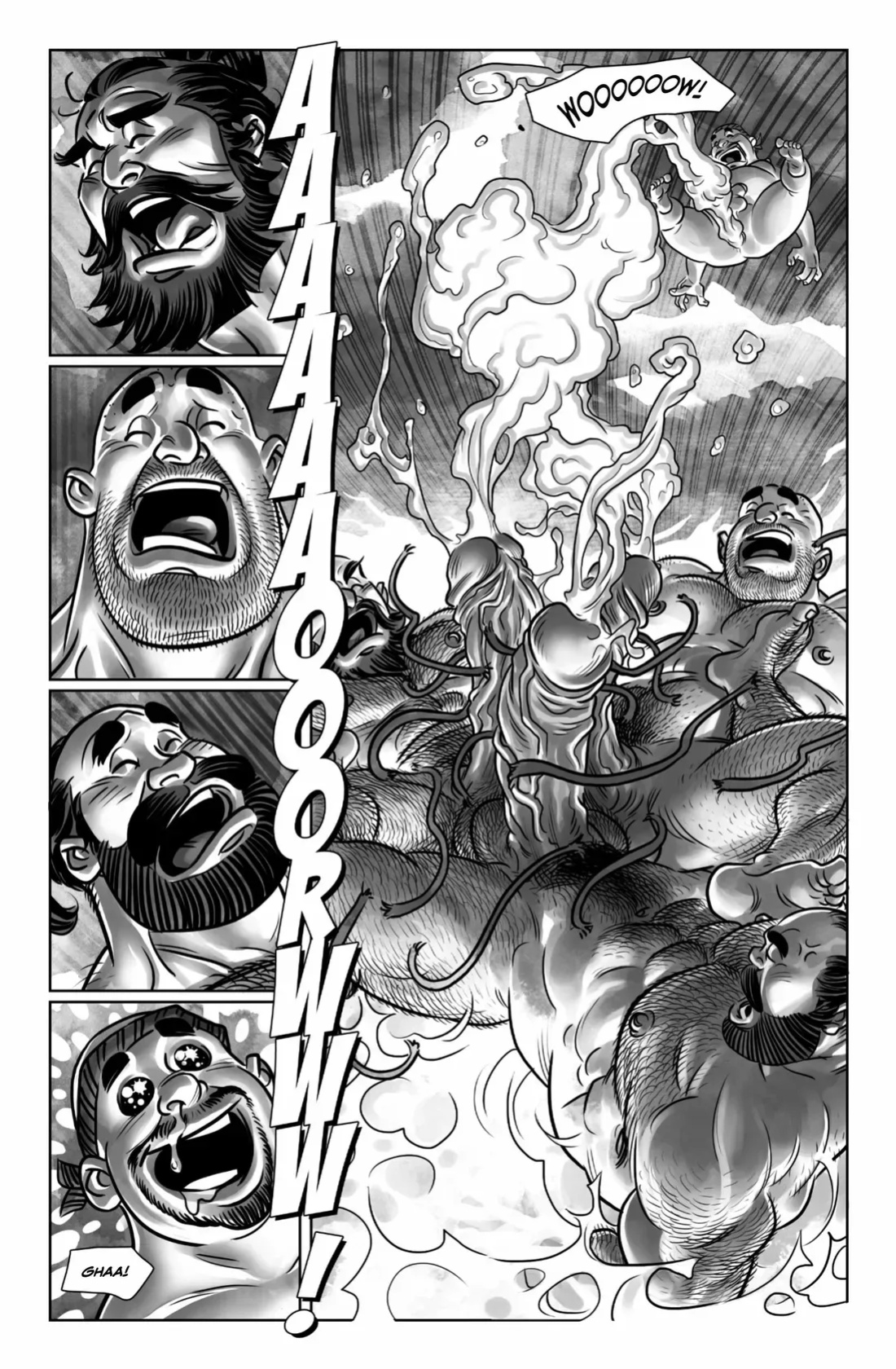 [Logan Kowalsky] 3 stooges in the Edo era – Onsen [Eng]