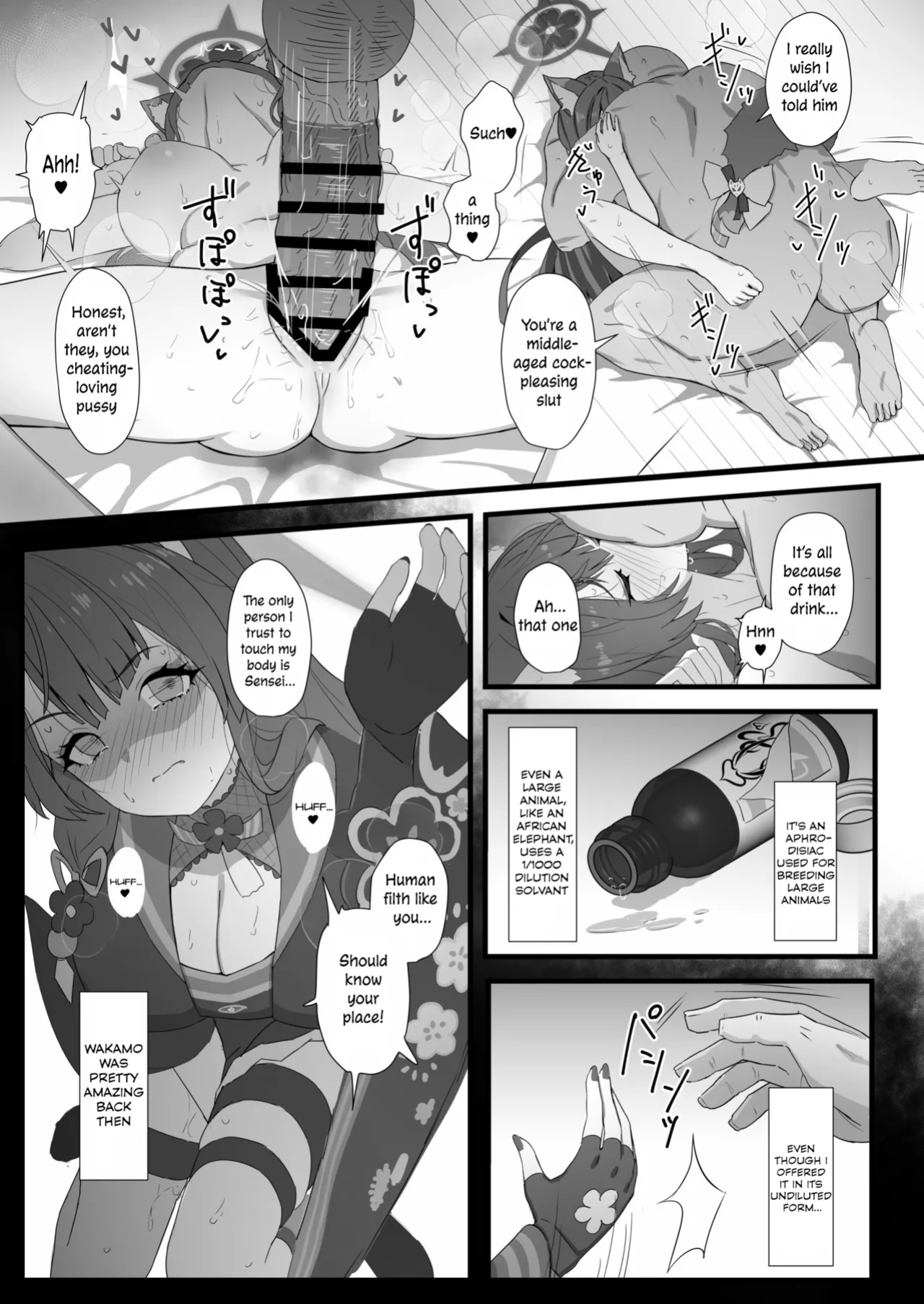 [Ijisura Cos (Saishow)] Wakamo to Zetsurin Chuunen Dansei Youmuin | Wakamo and the Incredibly Lively Middle-Aged Male Janitor (Blue Archive) [DKKMD Translations]
