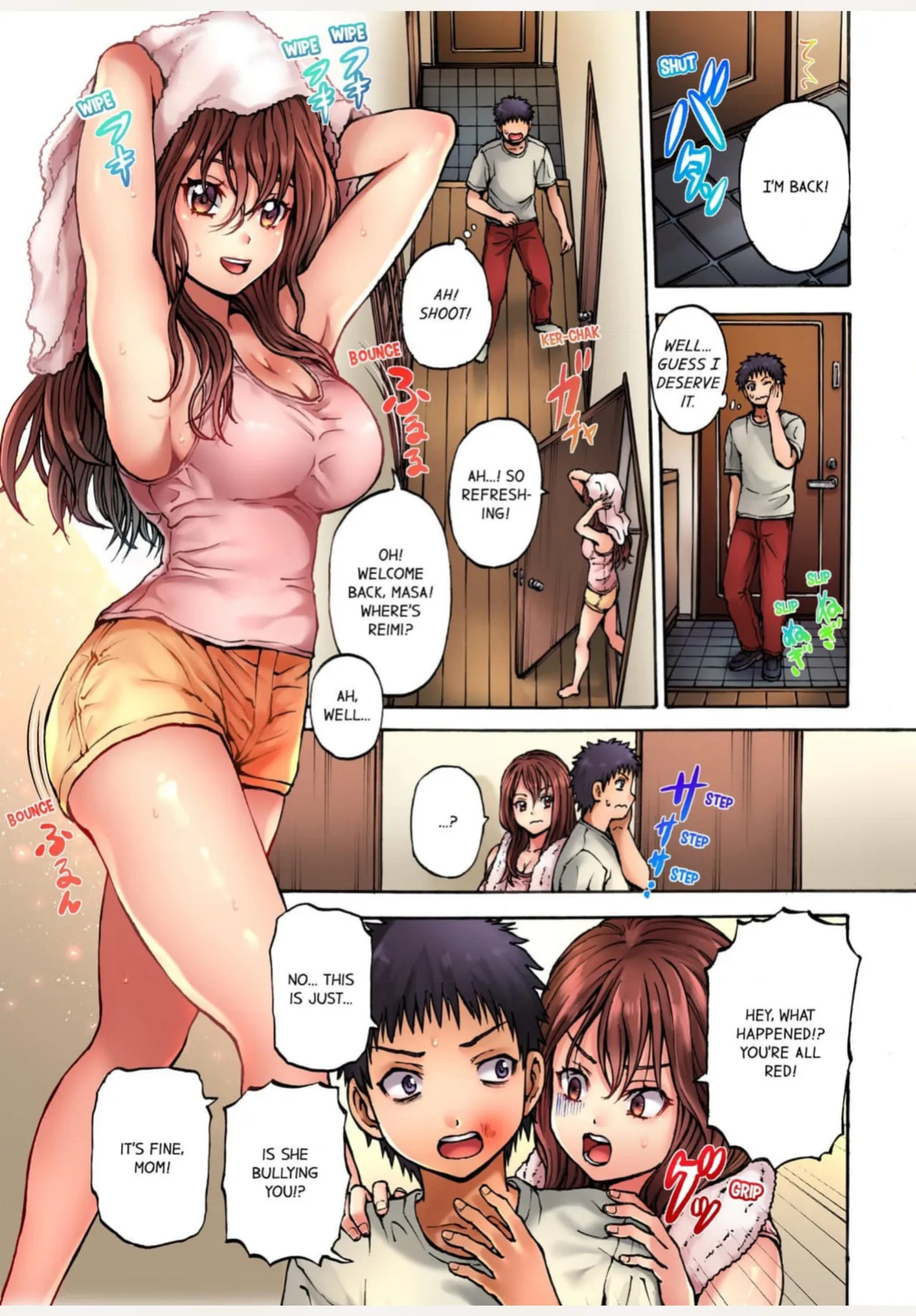 [Hirosan] Muke☆Chin ~Kaa-san no Naka de Honban Tokkun~ 1 | Sexy Time With My Stepmom 1