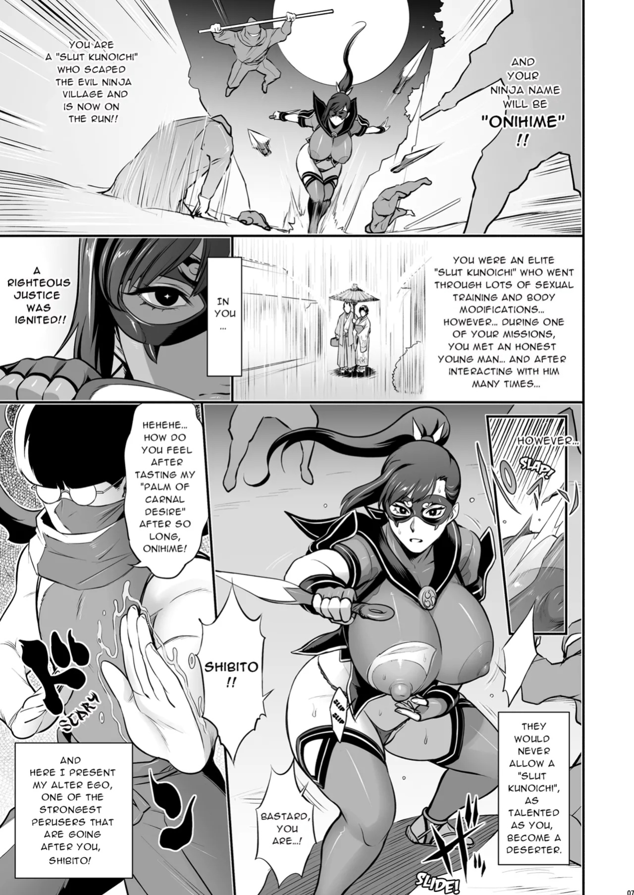 [Niku Ringo (Kakugari Kyoudai)] Nihon Mousou Mesu Kunoichi Ryoujoku Tan [Lewd Rider Ero]