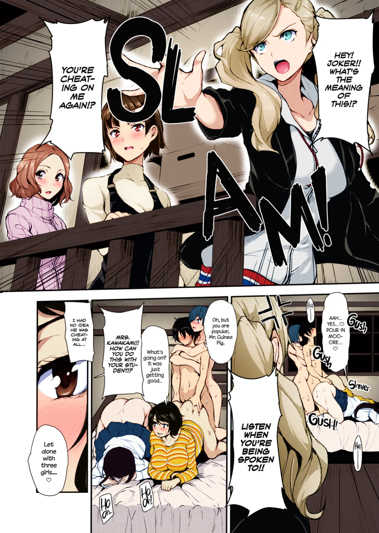 [Shimapan (Tachibana Omina)] P5 Harem (Persona 5) [Colorized] [Hen_Colorist]