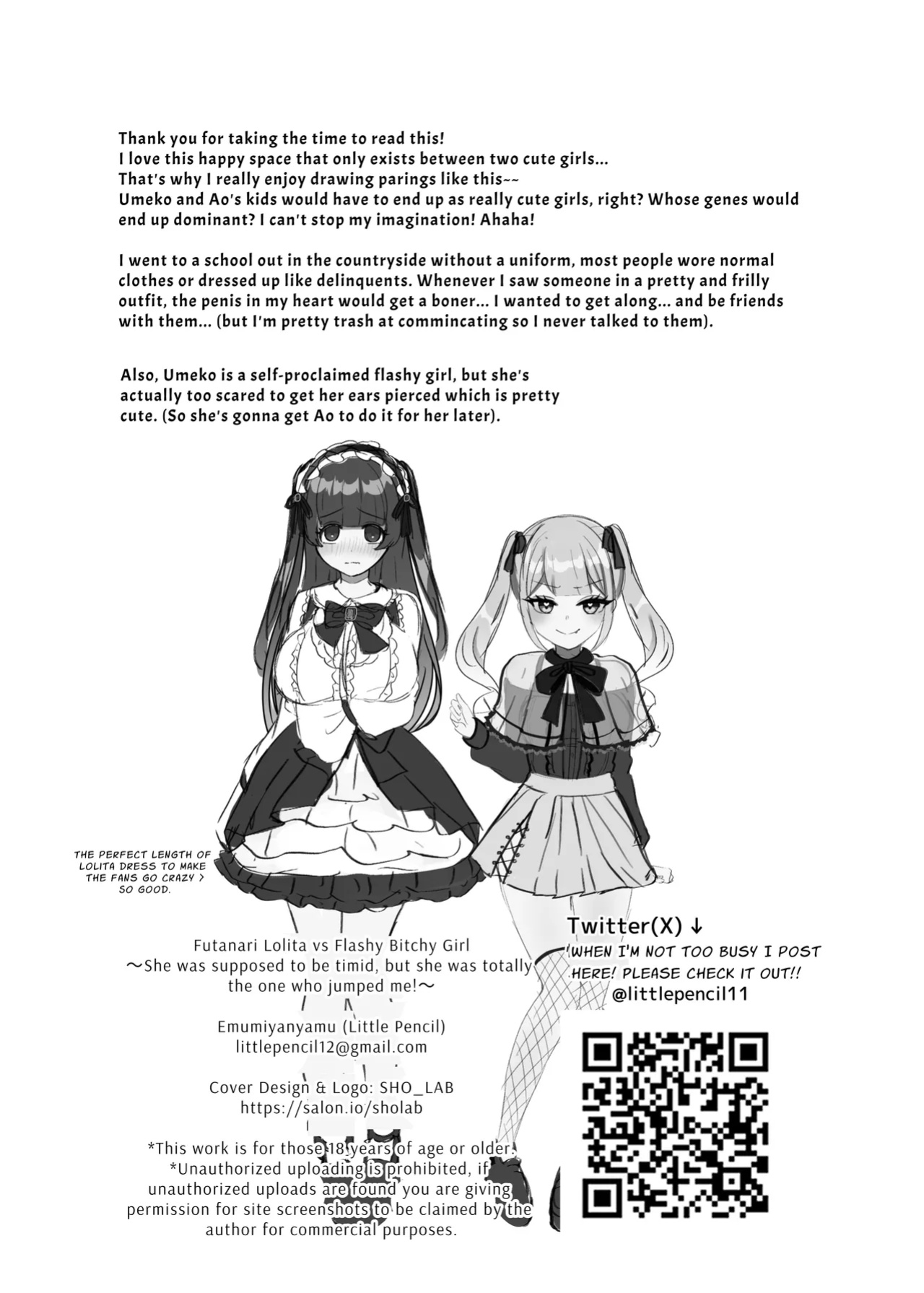 [LittlePencil (Emumiya Nyamu)] Futanari Lolita vs Jiraikei Mesugaki 〜Kiyowa na Futanari Joshi wo Odoshita hazu ga Gyaku ni Okasare chatta!〜 | Gothic Fashion Futanari vs Jirai-kei Style Provocateur ~Tables Turn on the Blackmailer~ [Penguin Piper]