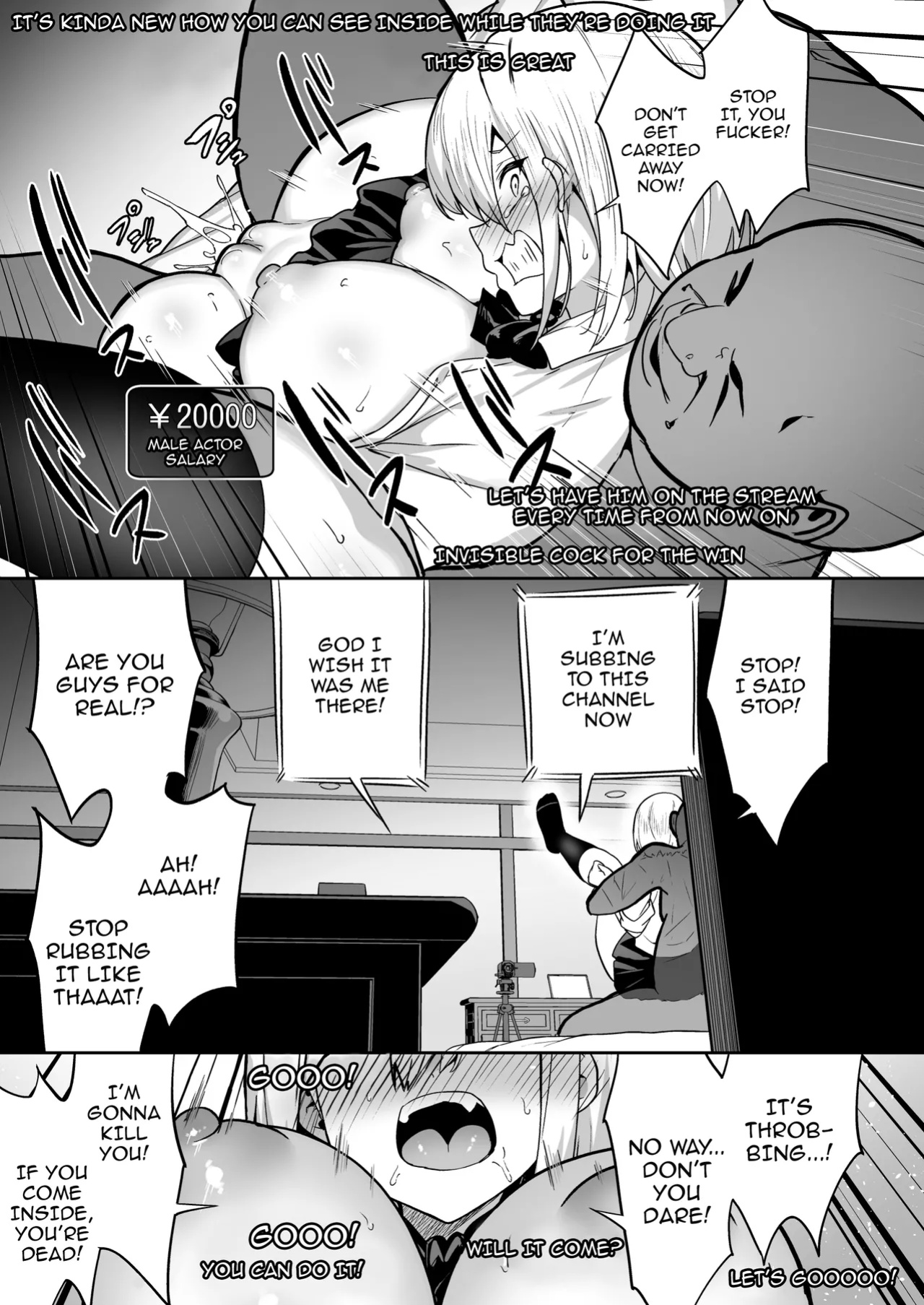 [Takurowodou (Takurowo)] Haishin Joshi Namako no Shinrei Taiken | A Female Streamer's Raw Paranormal Experience