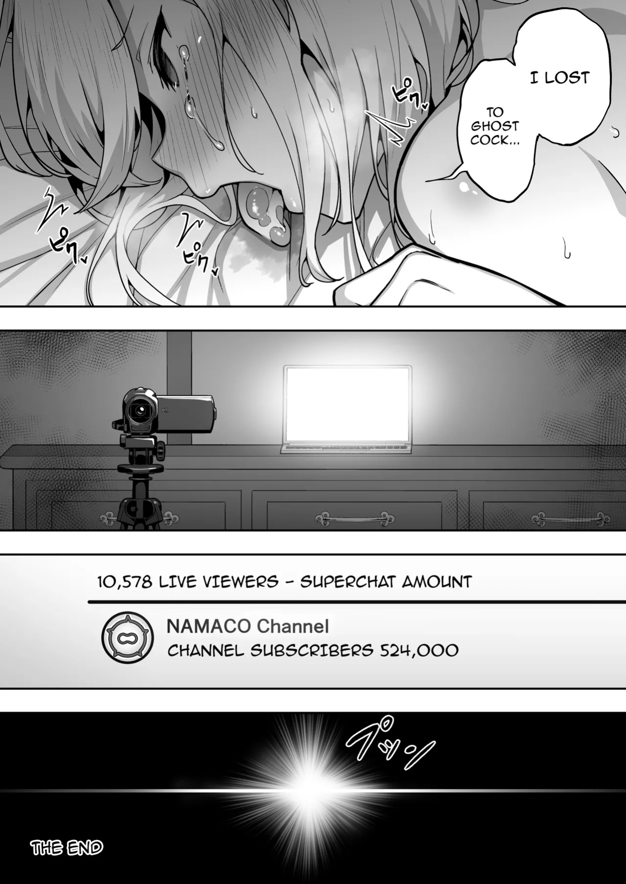 [Takurowodou (Takurowo)] Haishin Joshi Namako no Shinrei Taiken | A Female Streamer's Raw Paranormal Experience