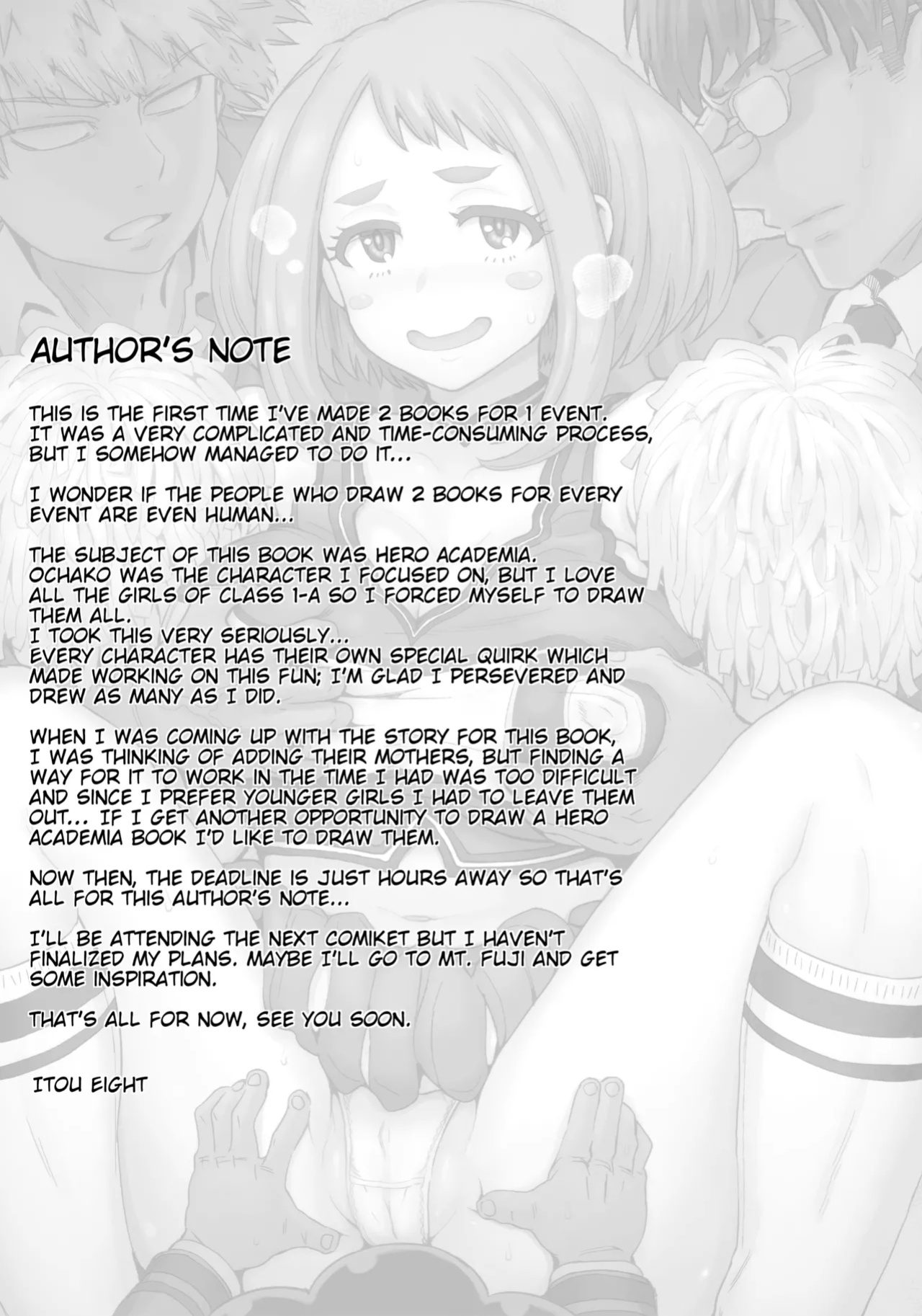 (C90) [Eight Beat (Itou Eight)] Uraraka Ura Fuuzoku | Uraraka's Behind-the-Scenes Prostitution (Boku no Hero Academia) [Glittering Translations] [Colorized]