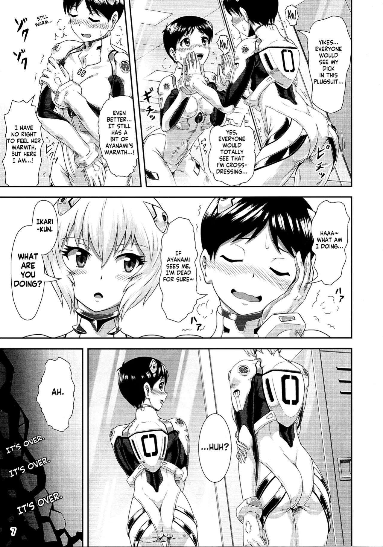 (Pitaket) [Isurusdo (Aozame Takao)] Plugsuit Josou ja Nai to...! WHITE | Is that plugsuit cross-dressing...!? WHITE (Neon Genesis Evangelion) [KM_42]