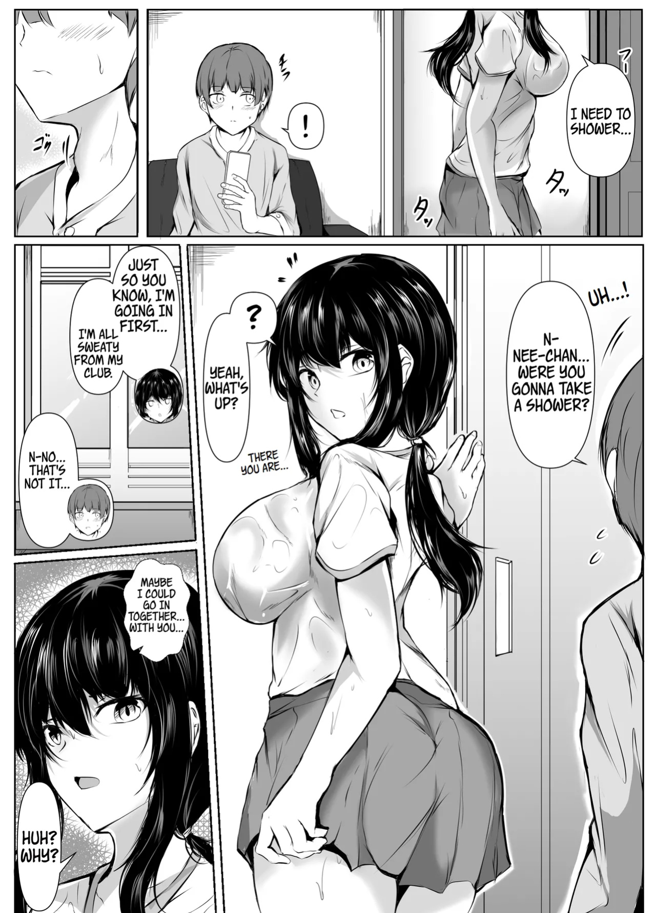 [Ishi Kenpi (Issi-13)] Dosakusanimagirete Oshi ni Yowai Ane to o Furo Haitta Kekka | What Happened When I Joined My Big Sister in the Bath, Who's a Bit of a Pushover in the Heat of the Moment... [WayVZ]