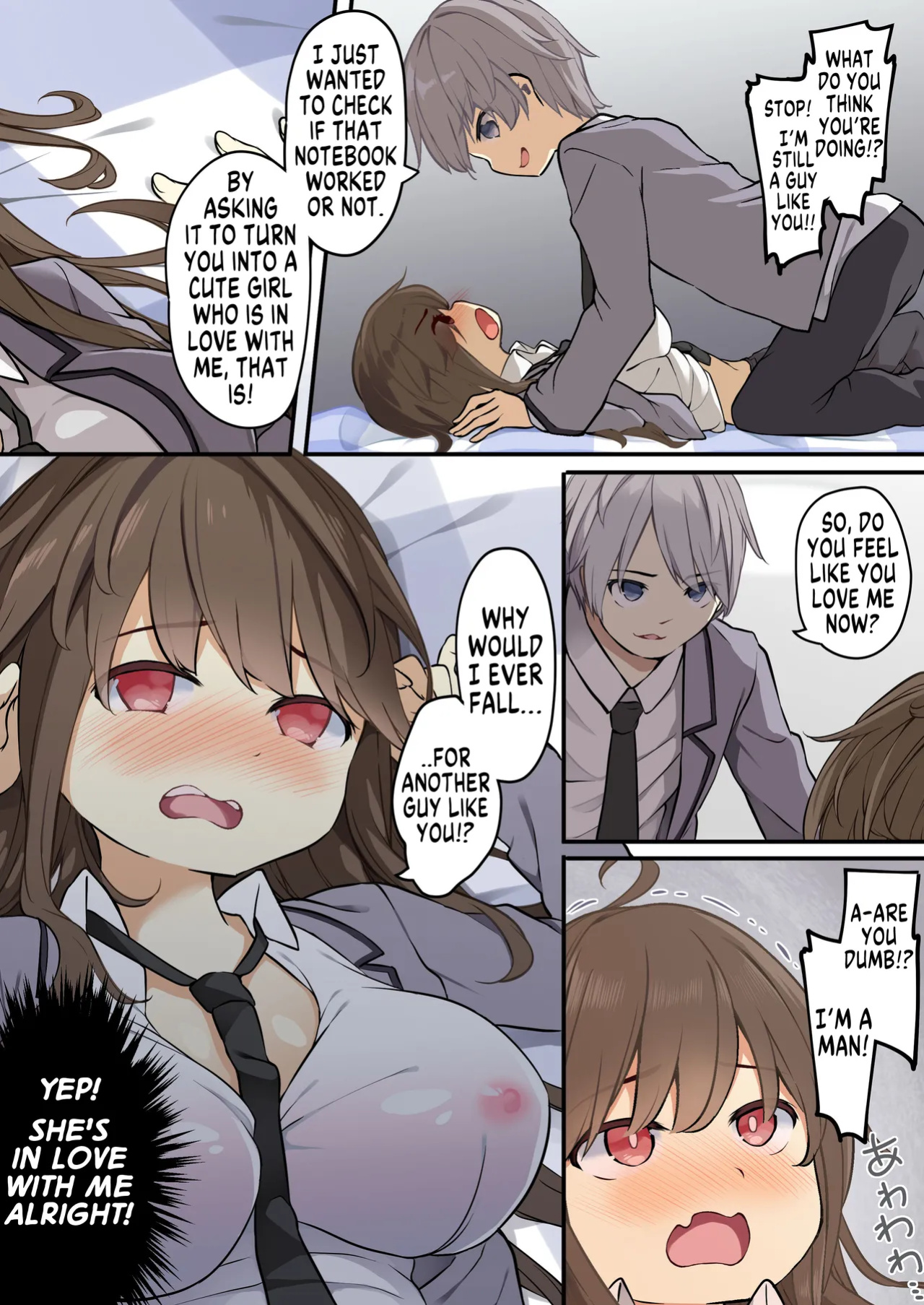 [TSF Mousou Chikusekijo (Siina Yuuki)] Yuujin o Ore no koto ga Daisuki na Onna no Ko ni Kaihen shitara Yandere-ka shite Ore Made Onna no Ko ni sareta Ken | How I was Turned Into a Girl by a Friend Whom I turned into a Chick Who's Madly in [GTF]