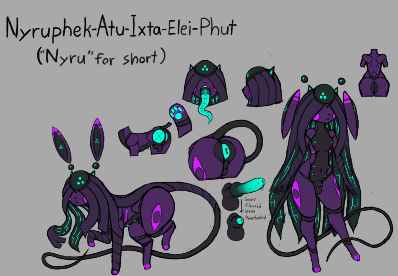[FiftyfifthFleet] Nyru the Robot Alien Femboy