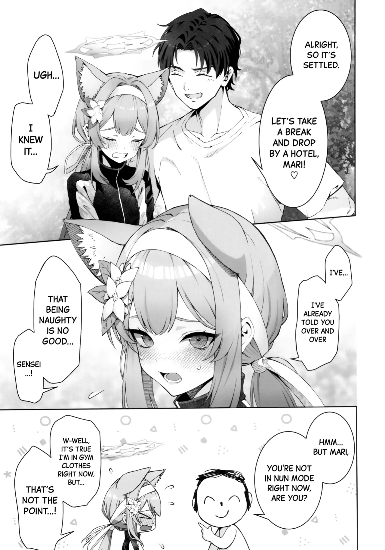 (C104) [Izumiya (Mikoma Sanagi)] Iochi Mari wa Furachi na Mari | Iochi Mari being a Naughty Mari (Blue Archive)[Black Grimoires]