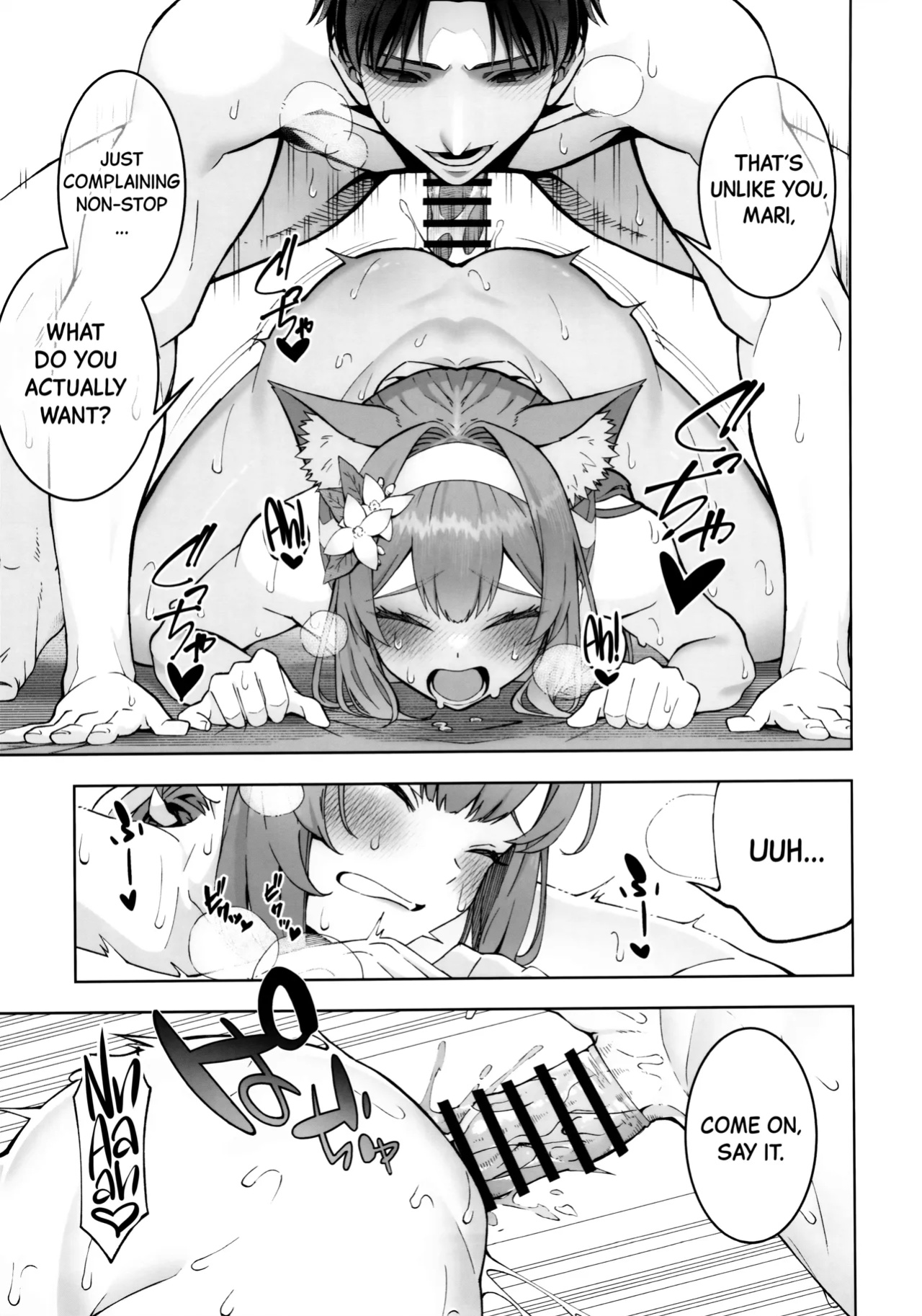 (C104) [Izumiya (Mikoma Sanagi)] Iochi Mari wa Furachi na Mari | Iochi Mari being a Naughty Mari (Blue Archive)[Black Grimoires]