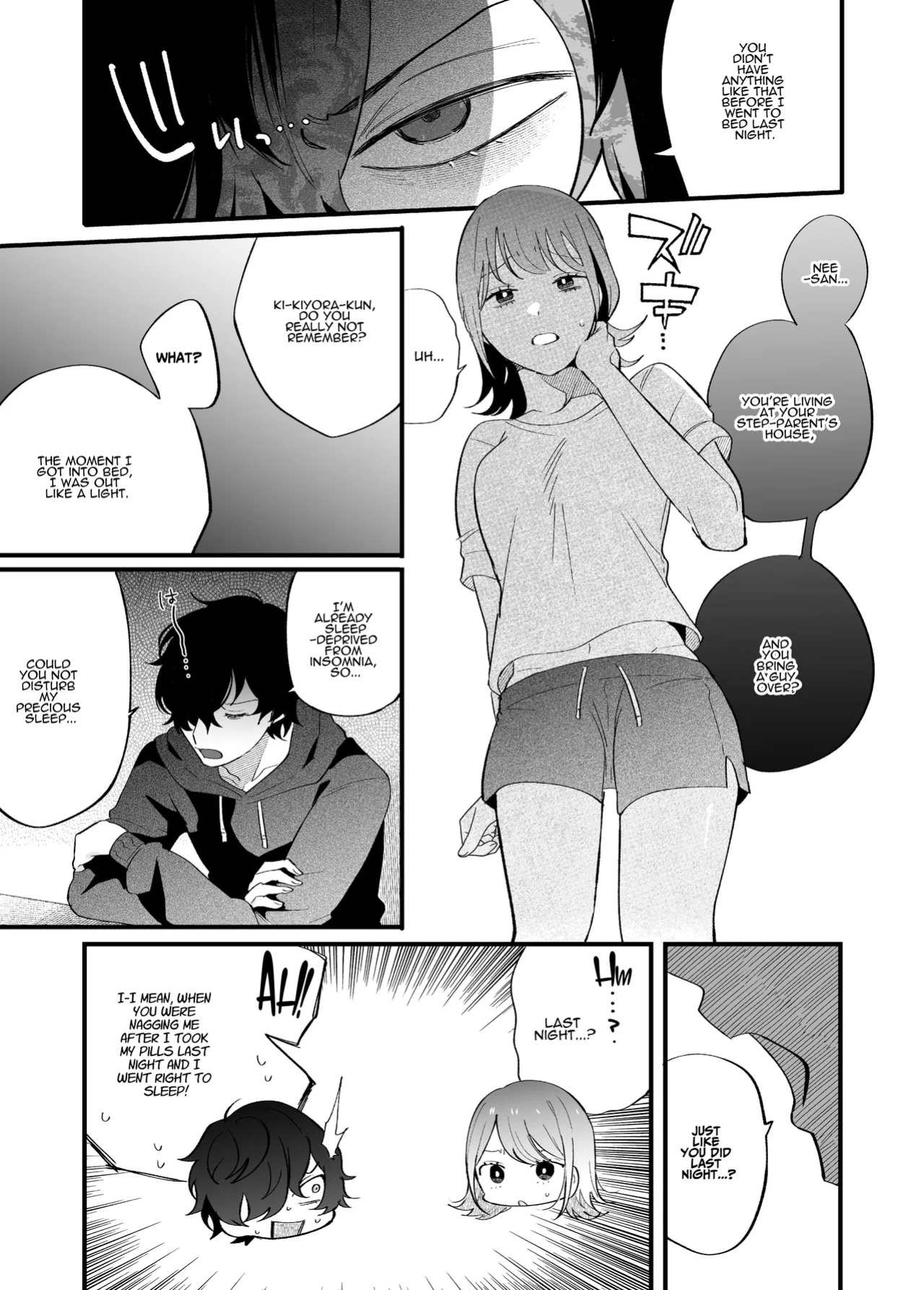 [SOUMUNCHI (Gurida Soumu)] Sleepwalk Sex with your Crazy Stepbrother [Manga Ver.][ADTL]