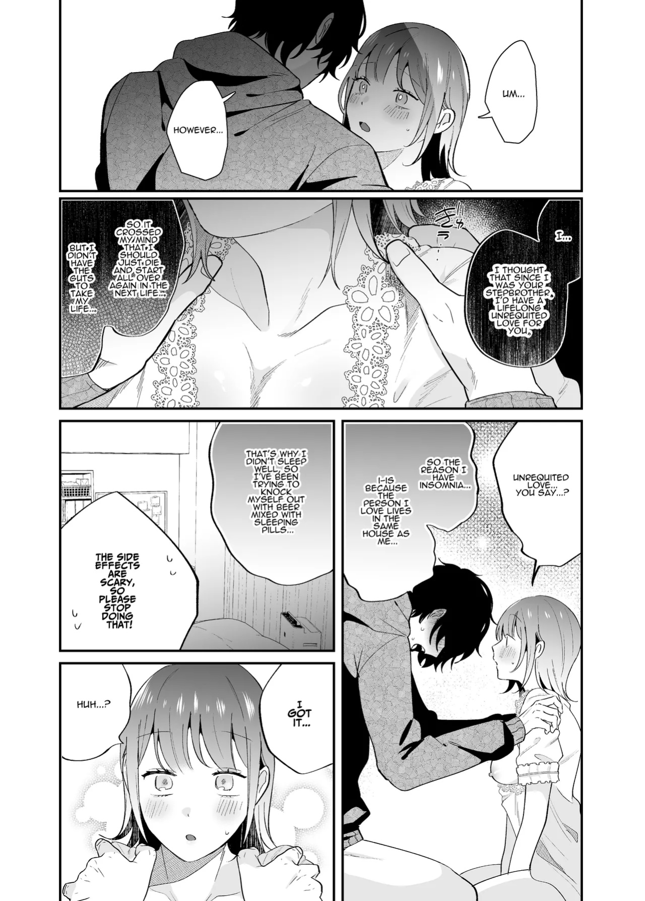 [SOUMUNCHI (Gurida Soumu)] Sleepwalk Sex with your Crazy Stepbrother [Manga Ver.][ADTL]