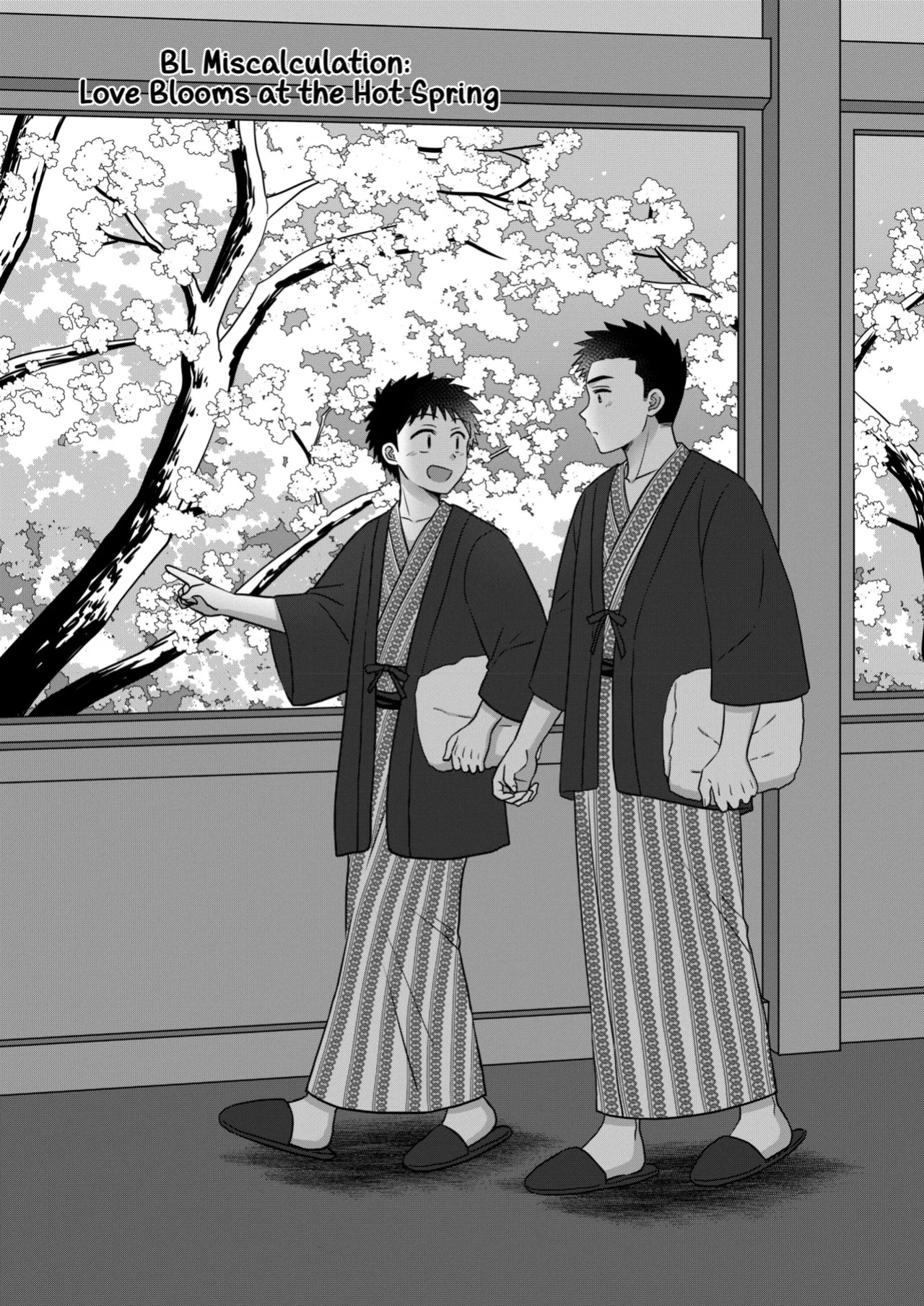 [Suita Kobara ni Choudo Ii (ichi)] Hayatochiri BL - Sakuramau Onsen Ryokoy no Hanashi