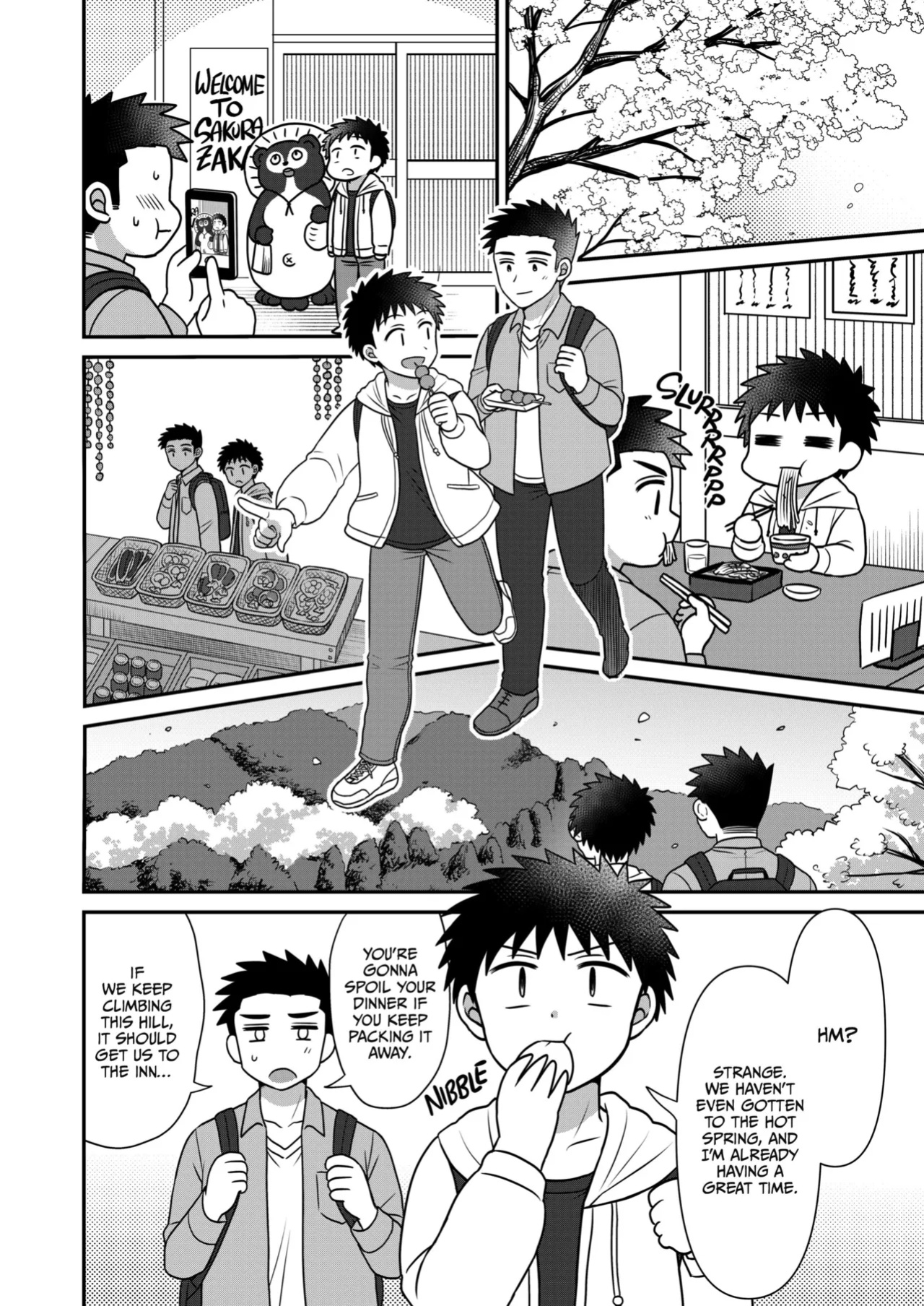 [Suita Kobara ni Choudo Ii (ichi)] Hayatochiri BL - Sakuramau Onsen Ryokoy no Hanashi
