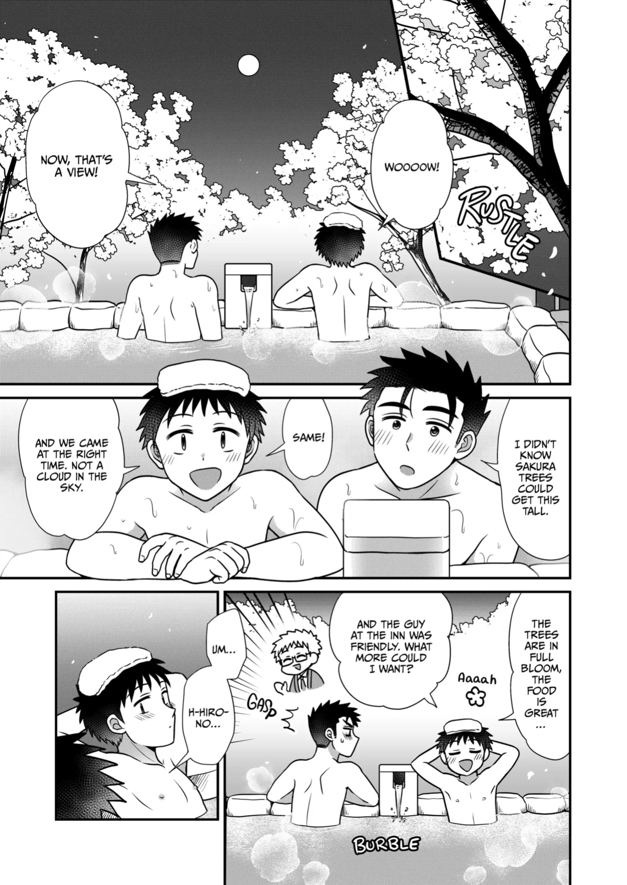 [Suita Kobara ni Choudo Ii (ichi)] Hayatochiri BL - Sakuramau Onsen Ryokoy no Hanashi