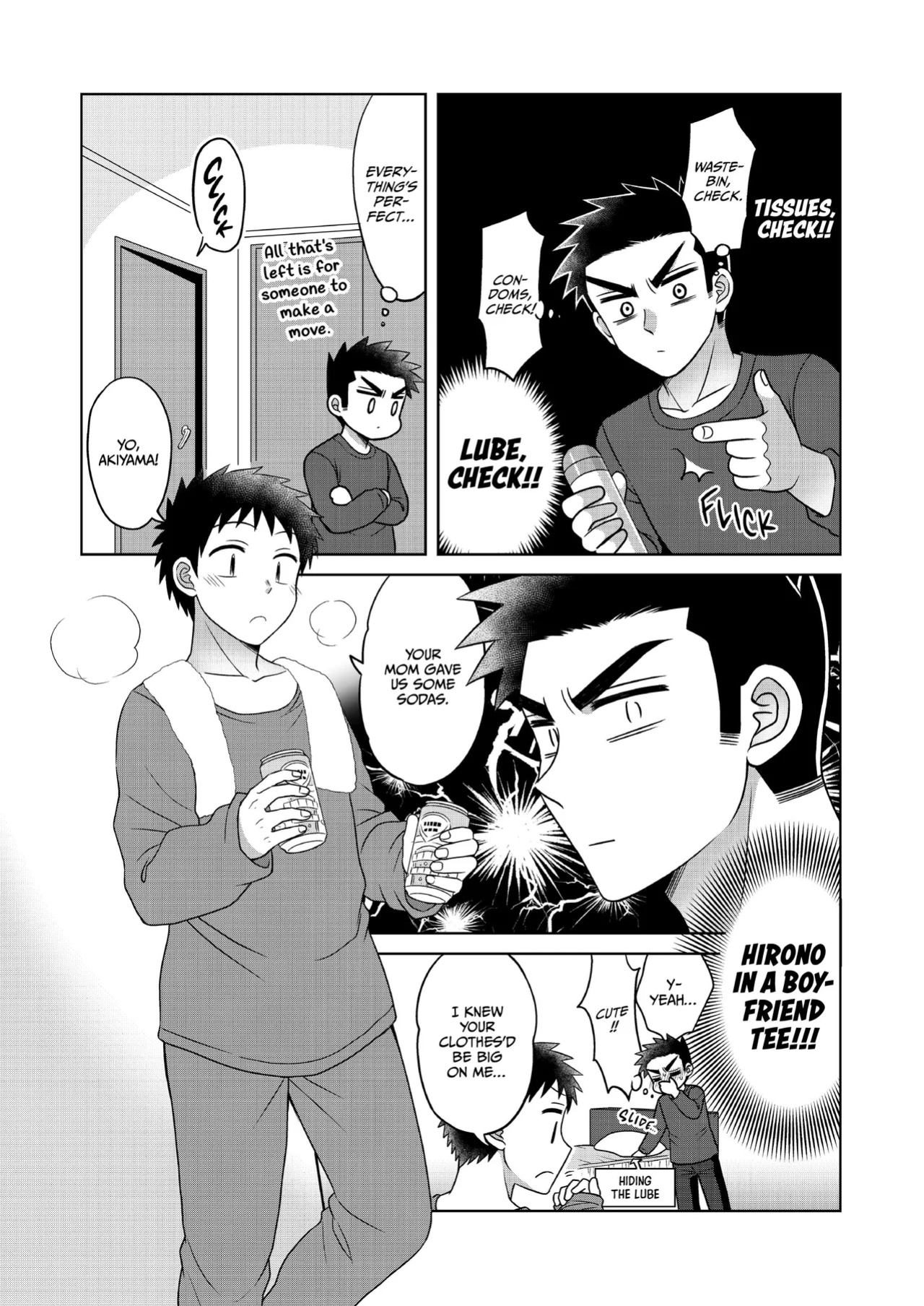 [Suita Kobara ni Choudo Ii (ichi)] Hayatochiri BL - Ame no Hi ni Otomari Suru Hanashi