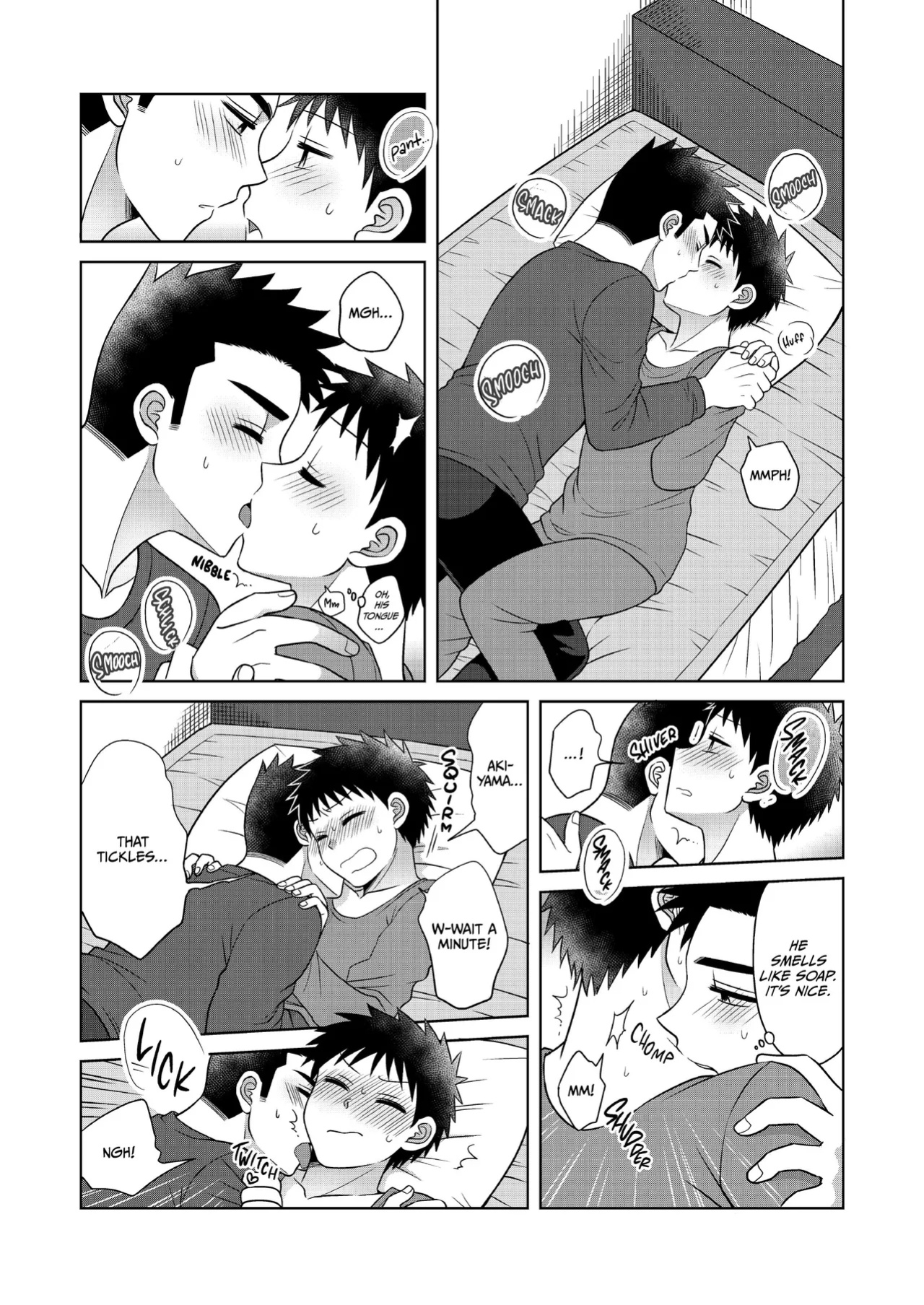 [Suita Kobara ni Choudo Ii (ichi)] Hayatochiri BL - Ame no Hi ni Otomari Suru Hanashi