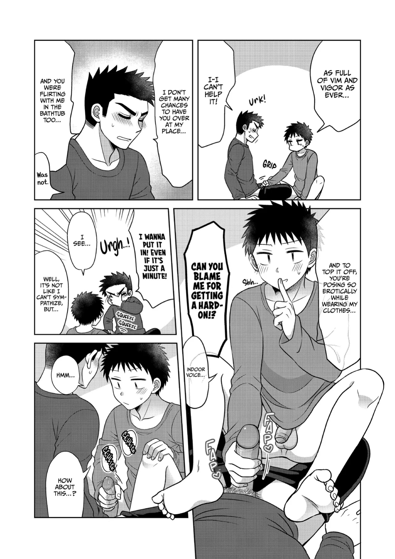 [Suita Kobara ni Choudo Ii (ichi)] Hayatochiri BL - Ame no Hi ni Otomari Suru Hanashi