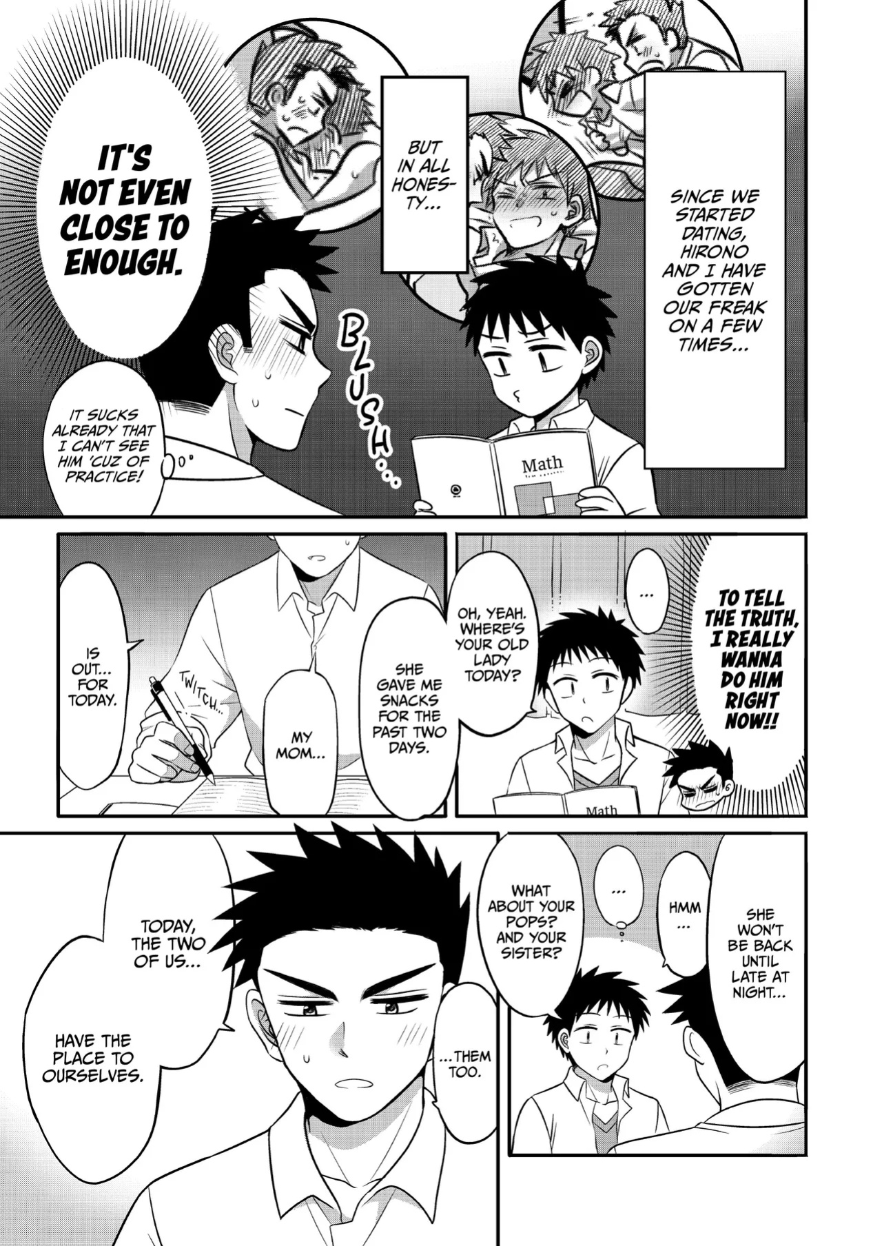 [Suita Kobara ni Choudo Ii (ichi)] Hayatochiri BL - Test Benkyou ga Susumanai Hanashi