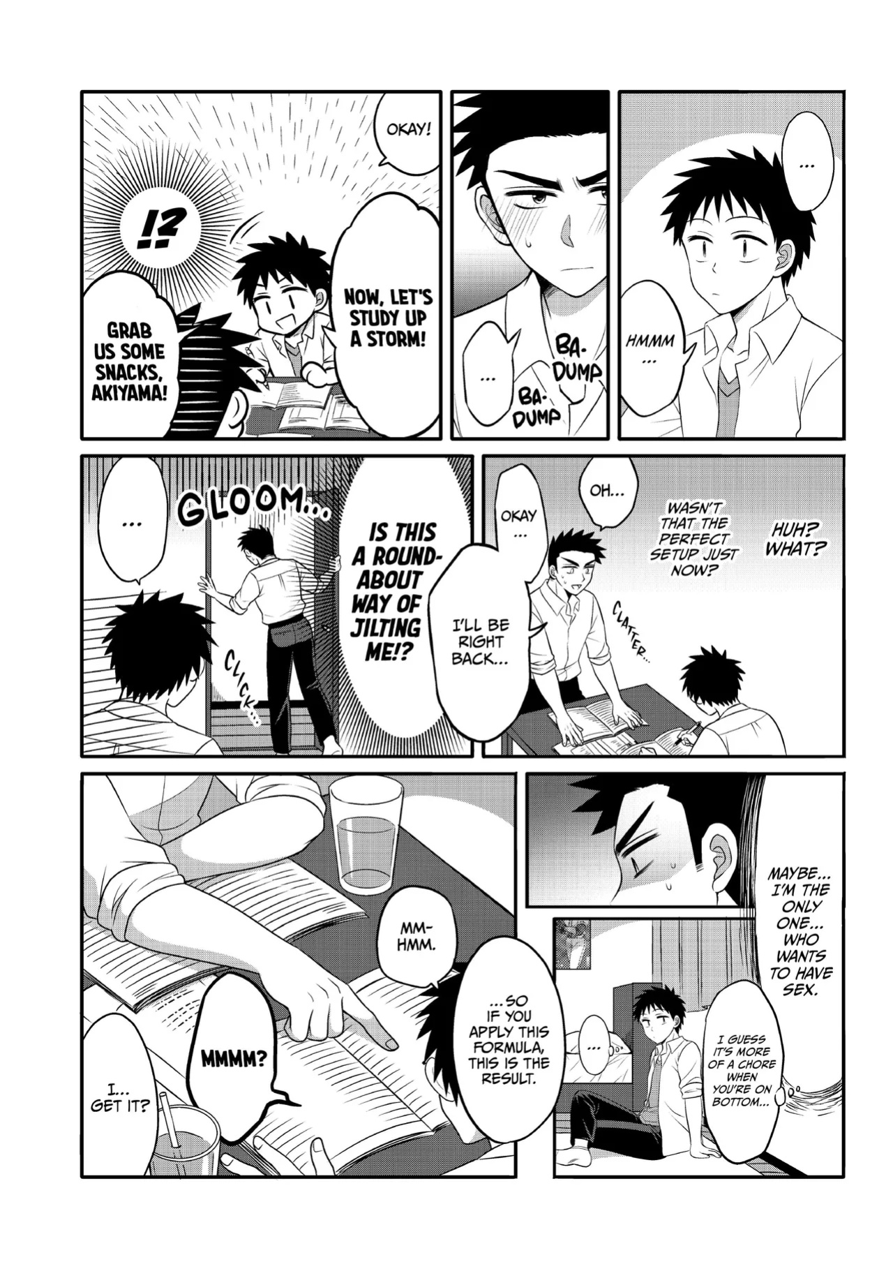 [Suita Kobara ni Choudo Ii (ichi)] Hayatochiri BL - Test Benkyou ga Susumanai Hanashi