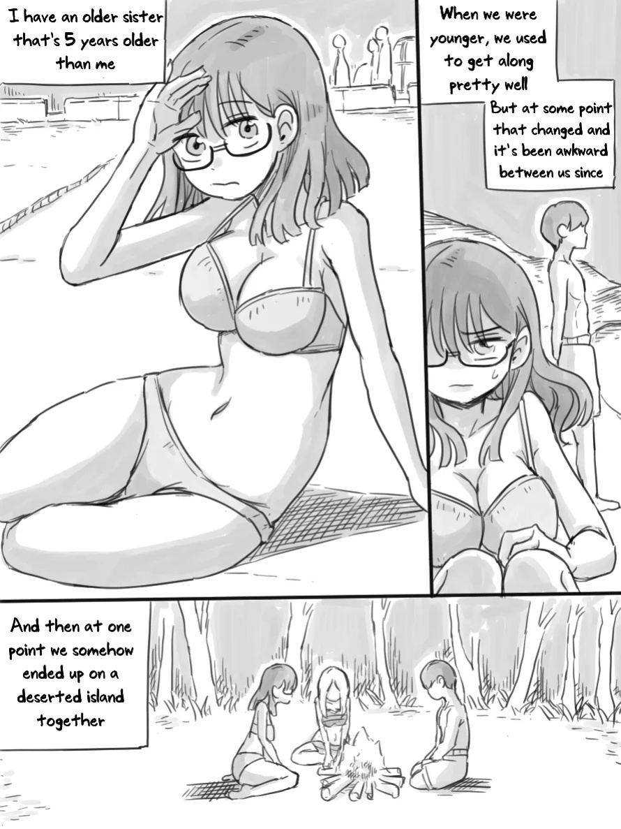 [nisino] Deserted Island [Uncle Bane] (B&W Version)