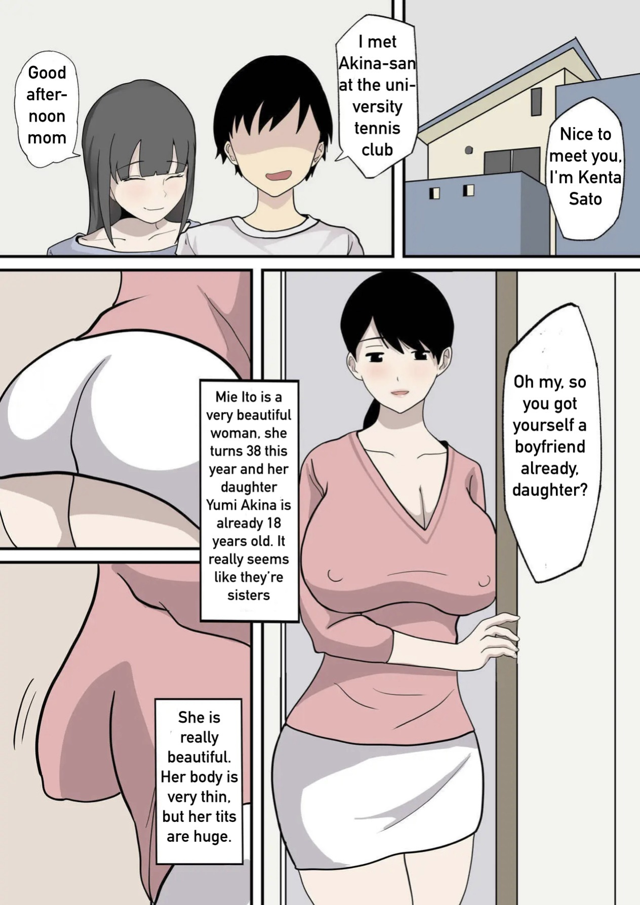 Invited by her mother