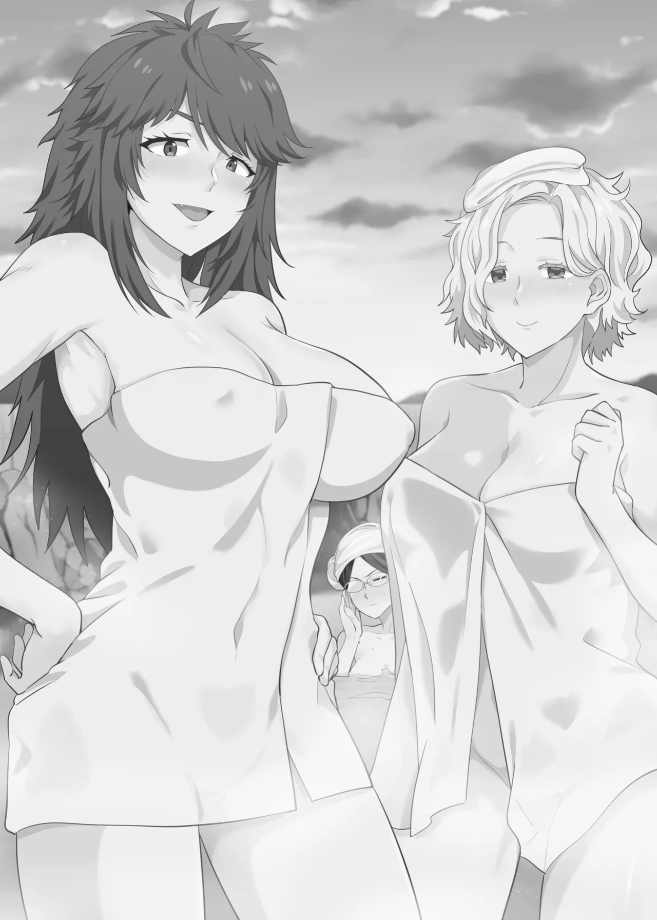 [Nikoushikou (Nekosaki Aoi)] 與小智的媽媽們溫泉旅行啦! | Going On A Hotspring Trip With Tomos Mom And Her Friends! (Tomo-chan wa Onnanoko!) [isredash]