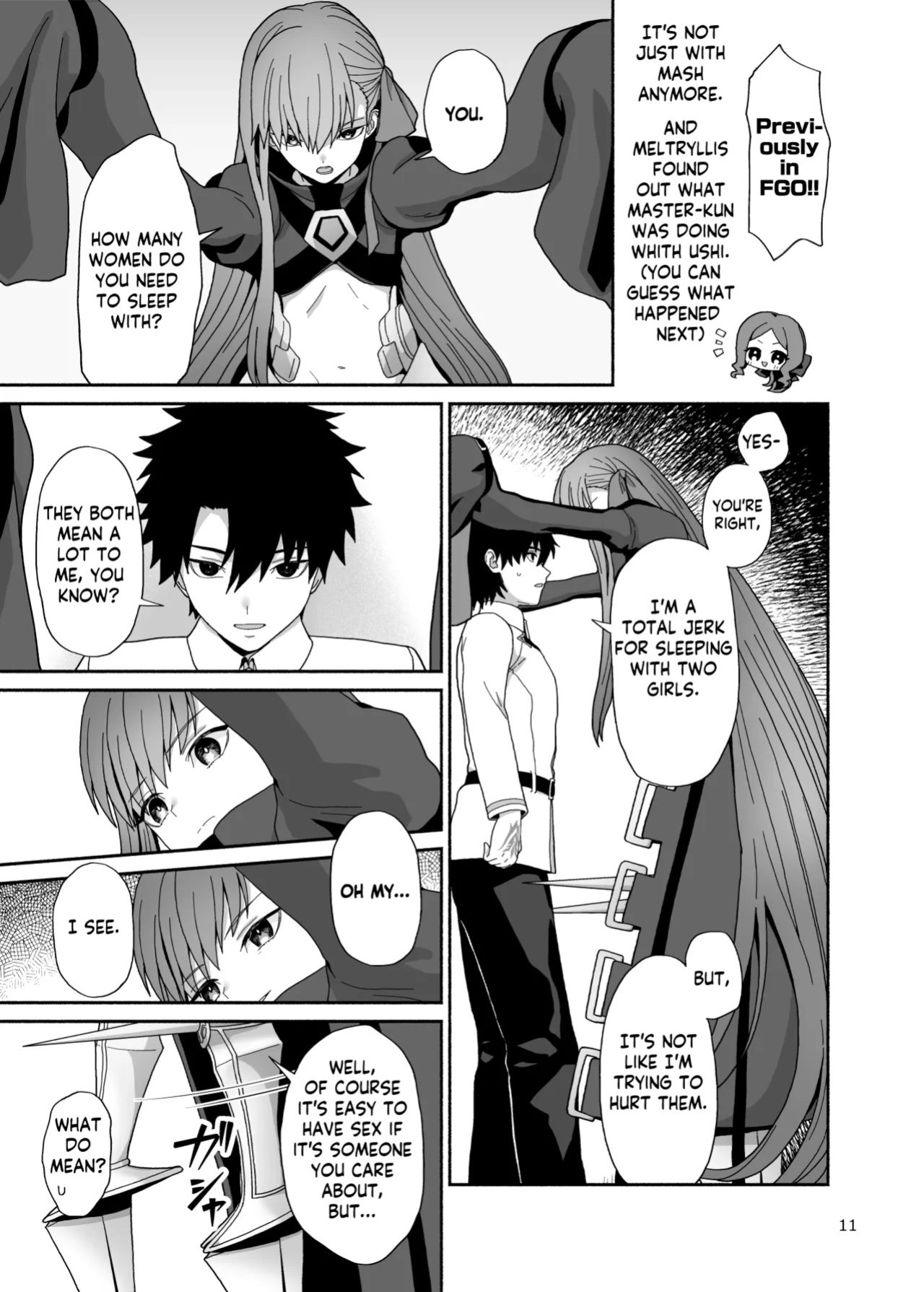 (C102) [Tsukinami Days (Kiya Hajime)] Watashi to Itoshii Hito no Ohanashi | My life with my lovely servant(s) (Fate/Grand Order) [KM_42]
