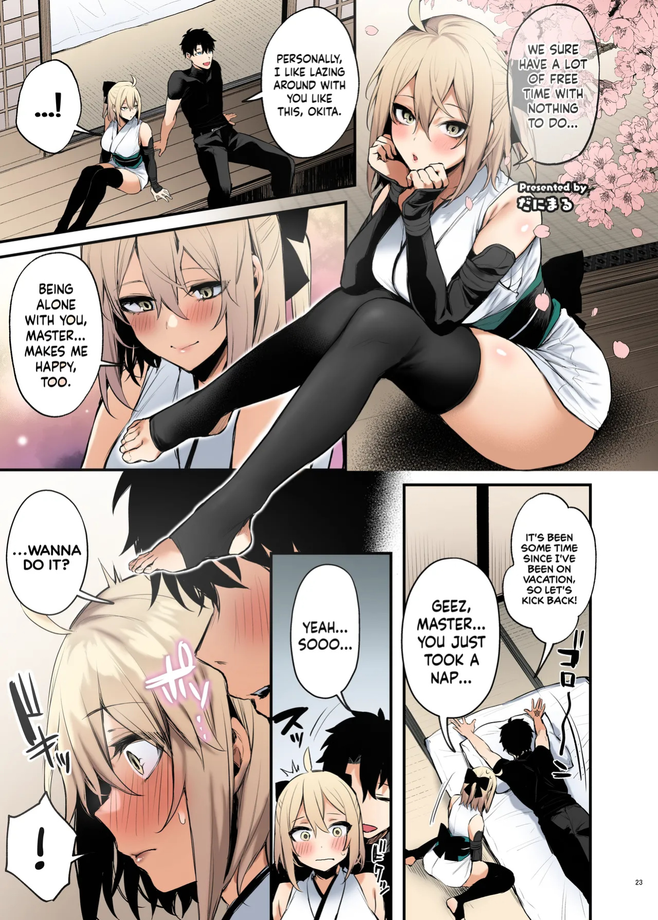 [Kakuzatou (Danimaru)] Okita Souji (FGO Icha Love Ero Goudou ~Junai Tokuiten Lovedea~) (Fate/Grand Order) [Sloppy Seconds] [Colorized]