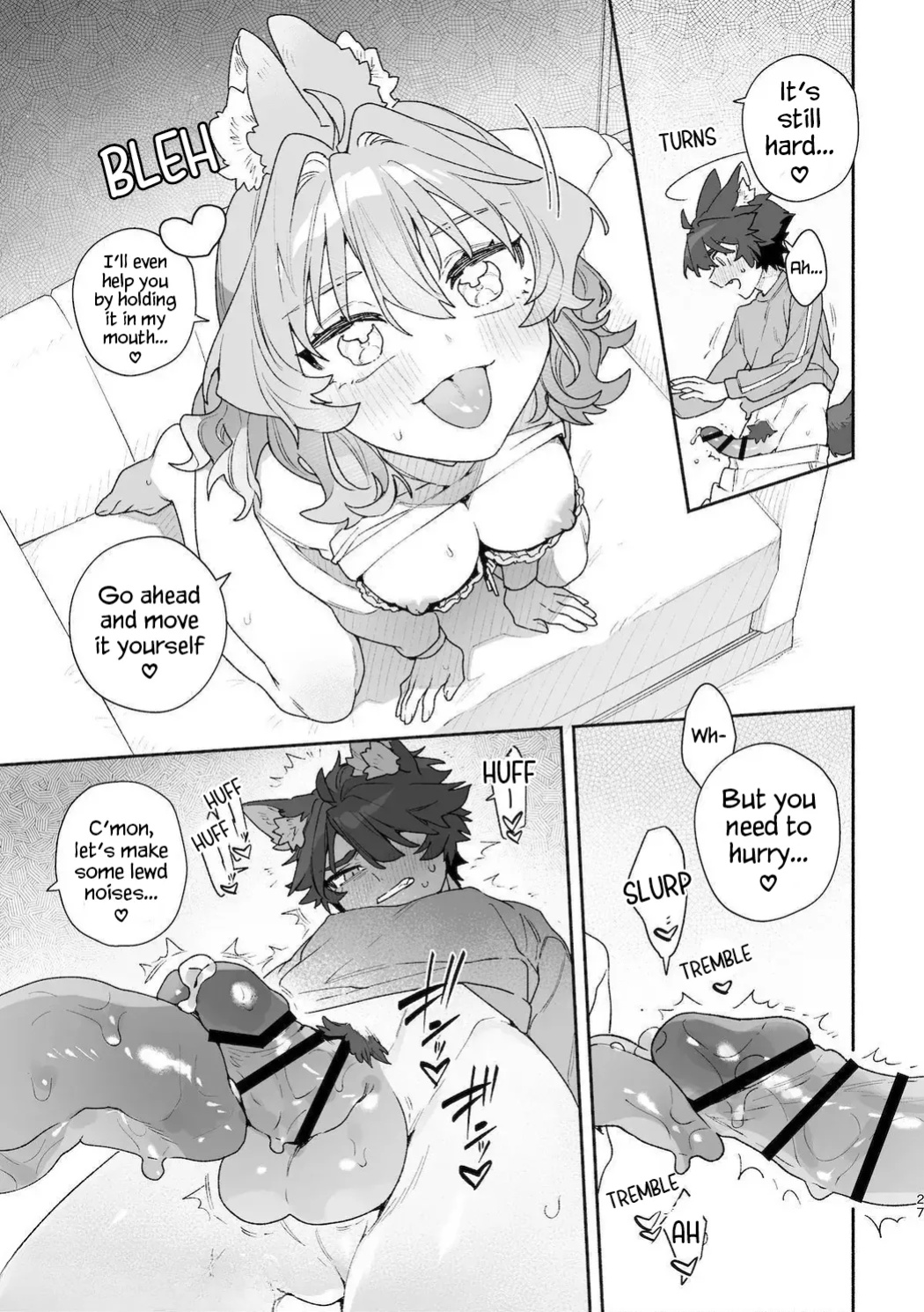 [UsachanGET] ♂ ga uke. Usagi-chan × ōkami-kun 2 | ♂ is the bottom. Rabbit-chan x Wolf-kun 2 [Lunaslurp]