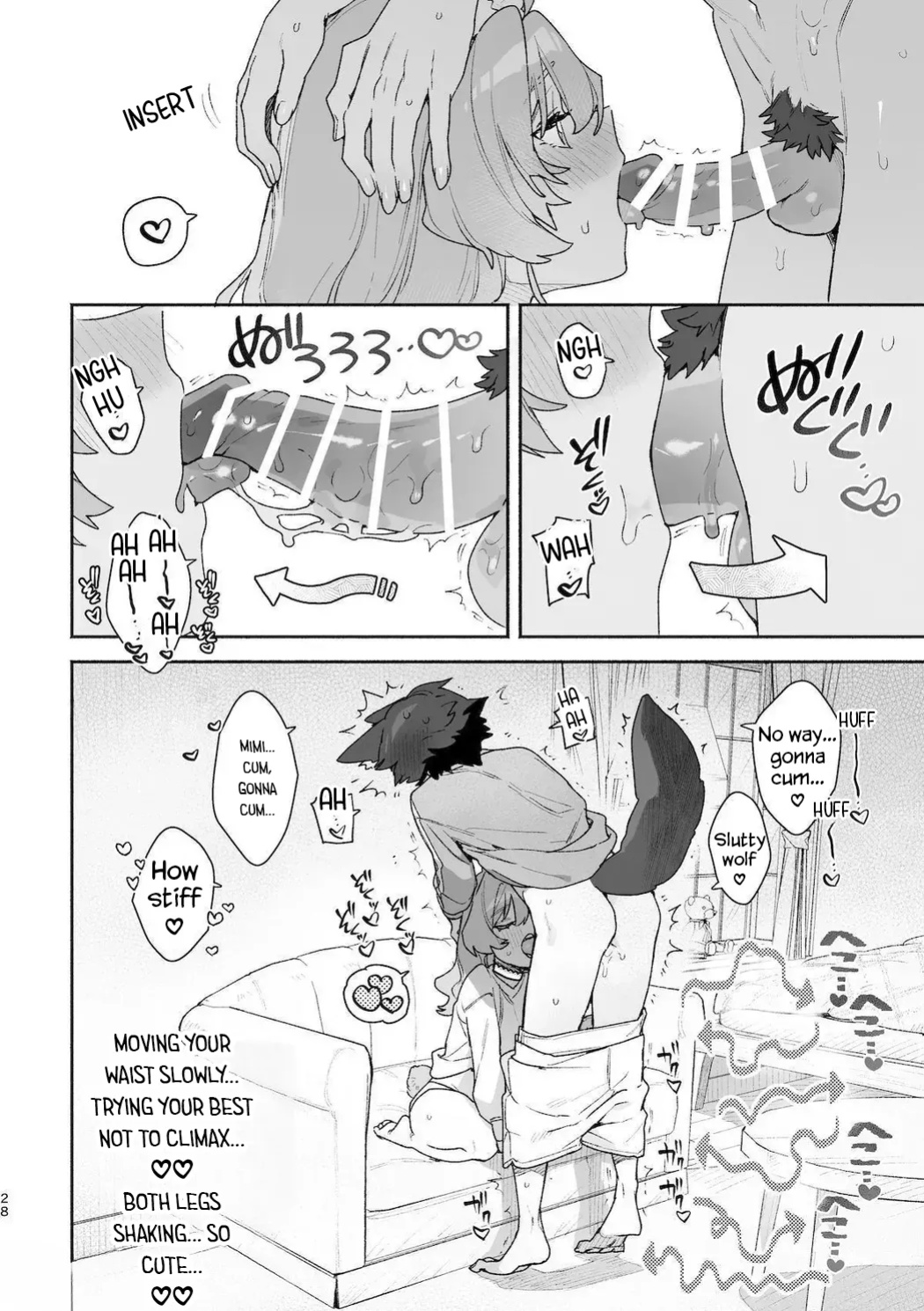 [UsachanGET] ♂ ga uke. Usagi-chan × ōkami-kun 2 | ♂ is the bottom. Rabbit-chan x Wolf-kun 2 [Lunaslurp]