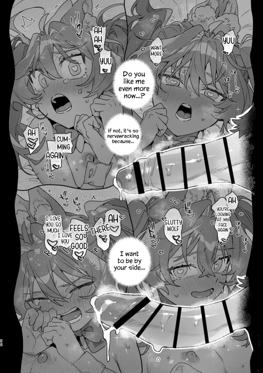 [UsachanGET] ♂ ga uke. Usagi-chan × ōkami-kun 2 | ♂ is the bottom. Rabbit-chan x Wolf-kun 2 [Lunaslurp]