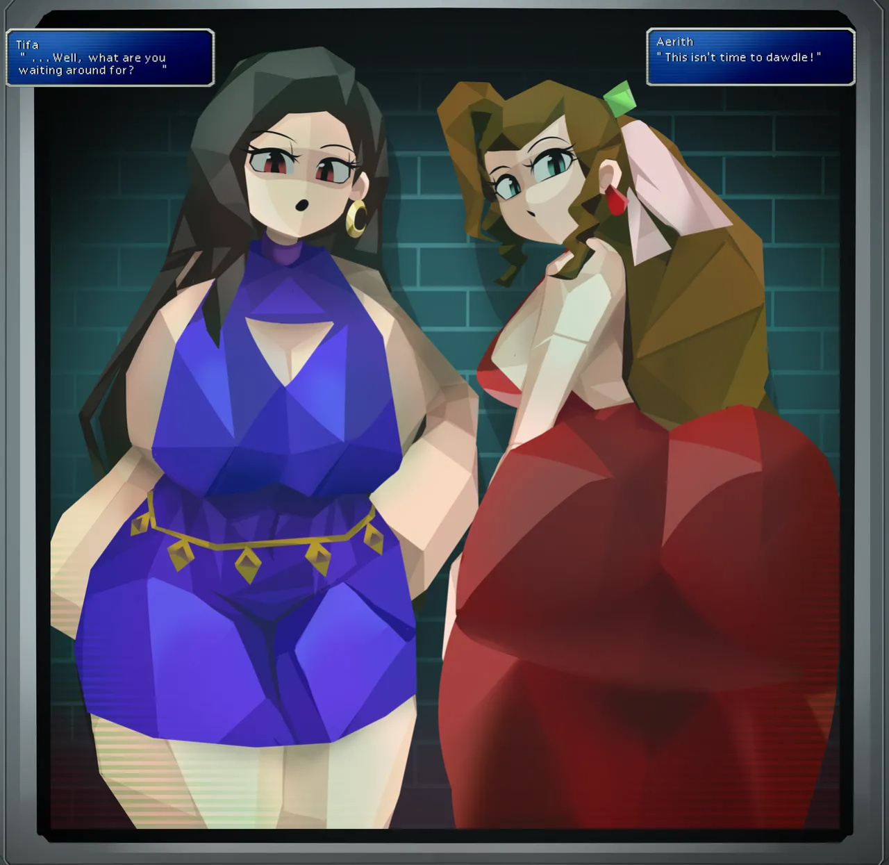 [CaptainKirb] Low Poly Cumshots (Final Fantasy VII)