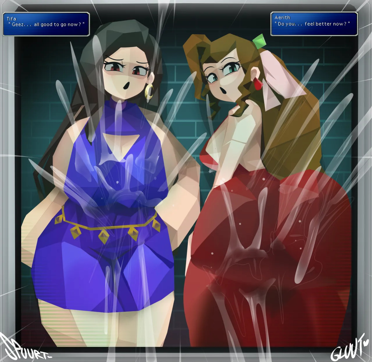 [CaptainKirb] Low Poly Cumshots (Final Fantasy VII)