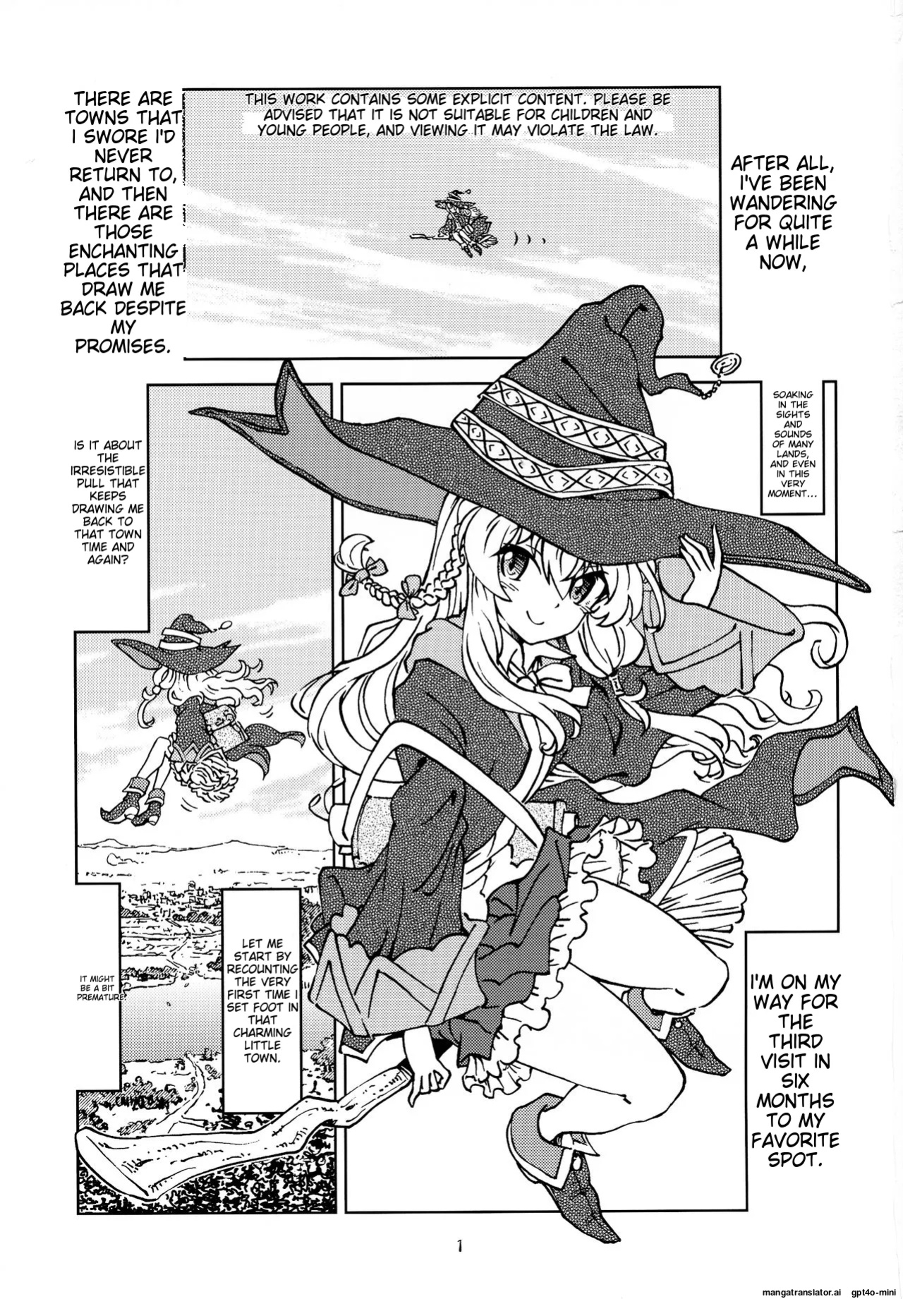 [Madakoya (Madako)] Tabitabi Nikki ni wa Shirusenakatta koto. (Majo no Tabitabi) [MTL]