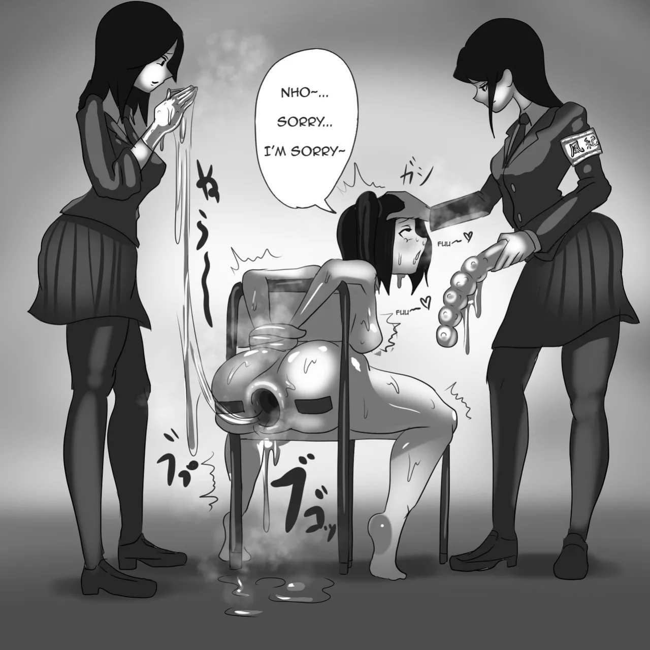[Pon] Gakkyū hōsō de jajjimento o hihan shita seito ga kōmon shukusei o ukeru | A student who criticizes the disciplinary committee on a class broadcast receives anal discipline