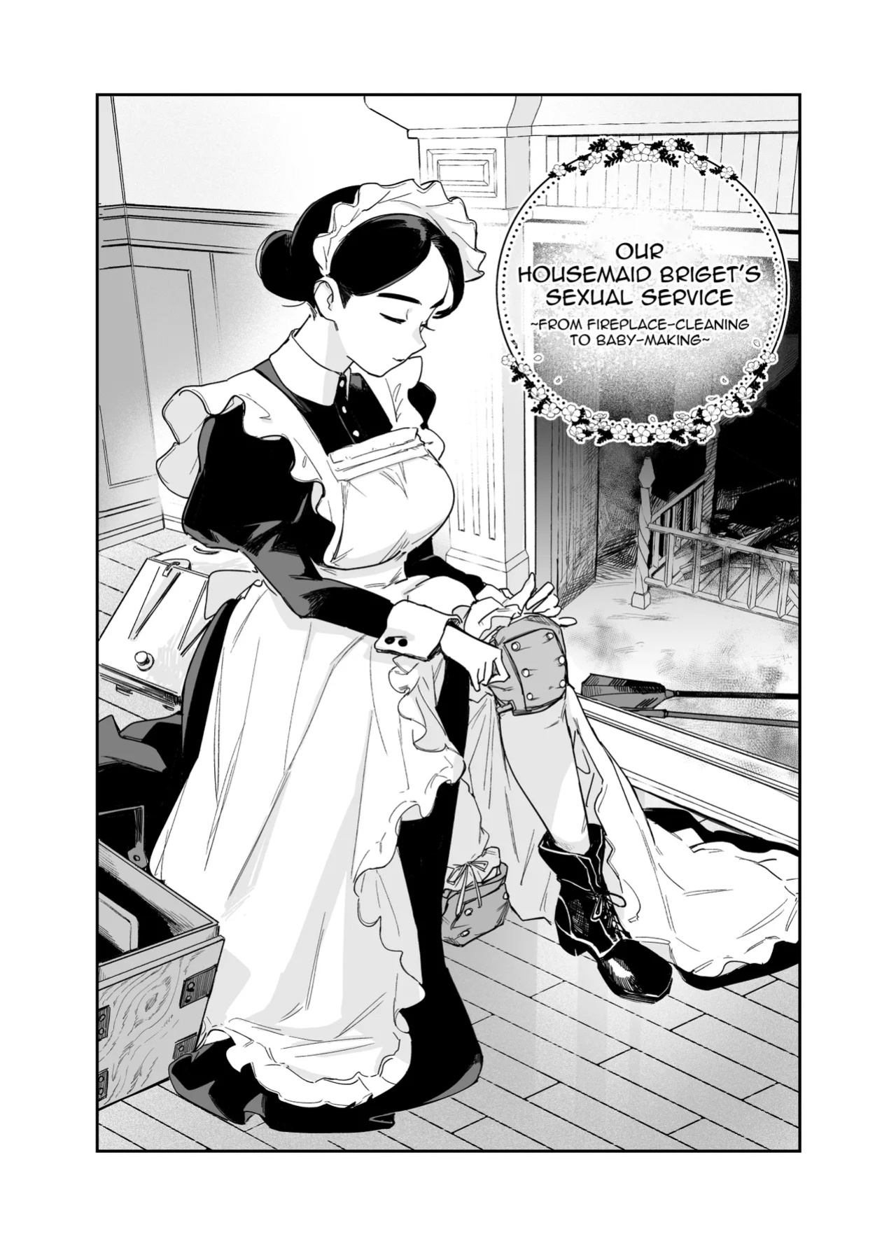 [F no Kottoubako (Onizuka Frill)] Wagaya no Housemaid Bridget Sei no Gohoushi ~Danro Souji kara Kozukuri made~ / My Housemaid Bridget's Sexual Service ~ Everything From Fireplace Cleaning, To Babymaking