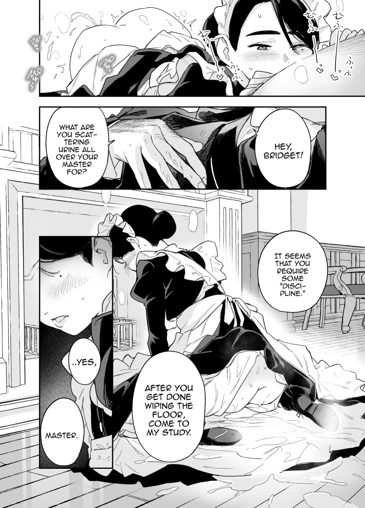 [F no Kottoubako (Onizuka Frill)] Wagaya no Housemaid Bridget Sei no Gohoushi ~Danro Souji kara Kozukuri made~ / My Housemaid Bridget's Sexual Service ~ Everything From Fireplace Cleaning, To Babymaking