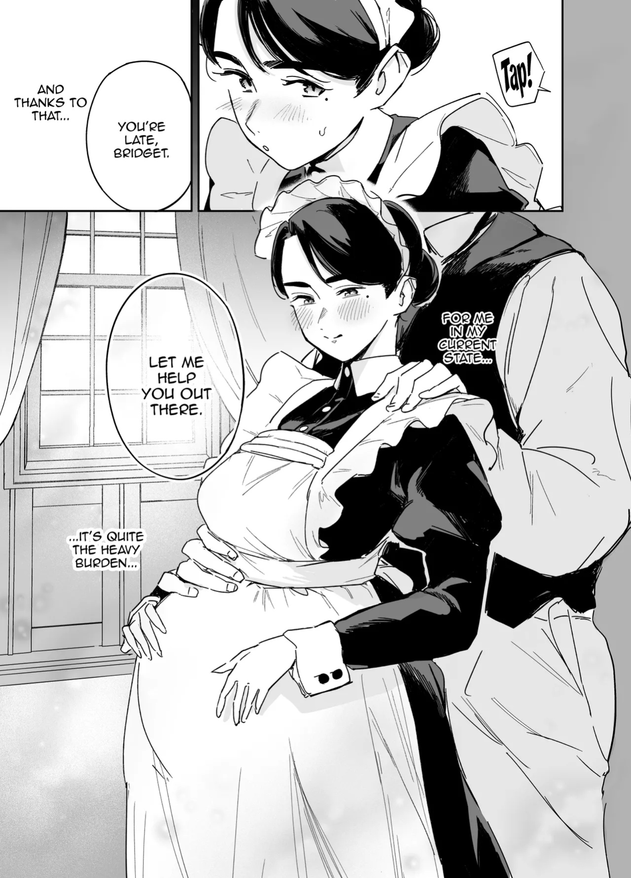 [F no Kottoubako (Onizuka Frill)] Wagaya no Housemaid Bridget Sei no Gohoushi ~Danro Souji kara Kozukuri made~ / My Housemaid Bridget's Sexual Service ~ Everything From Fireplace Cleaning, To Babymaking