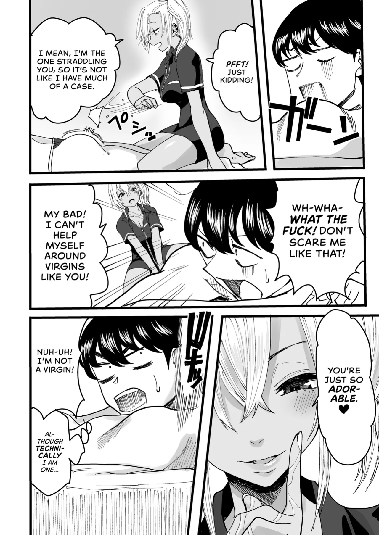 [Kurohamya (Kurosu)] Kurogal Men-esthe Jou ga Yarasetekureru Hanashi | Happy Endings with a Tanned Gyaru Massage Therapist [head empty]