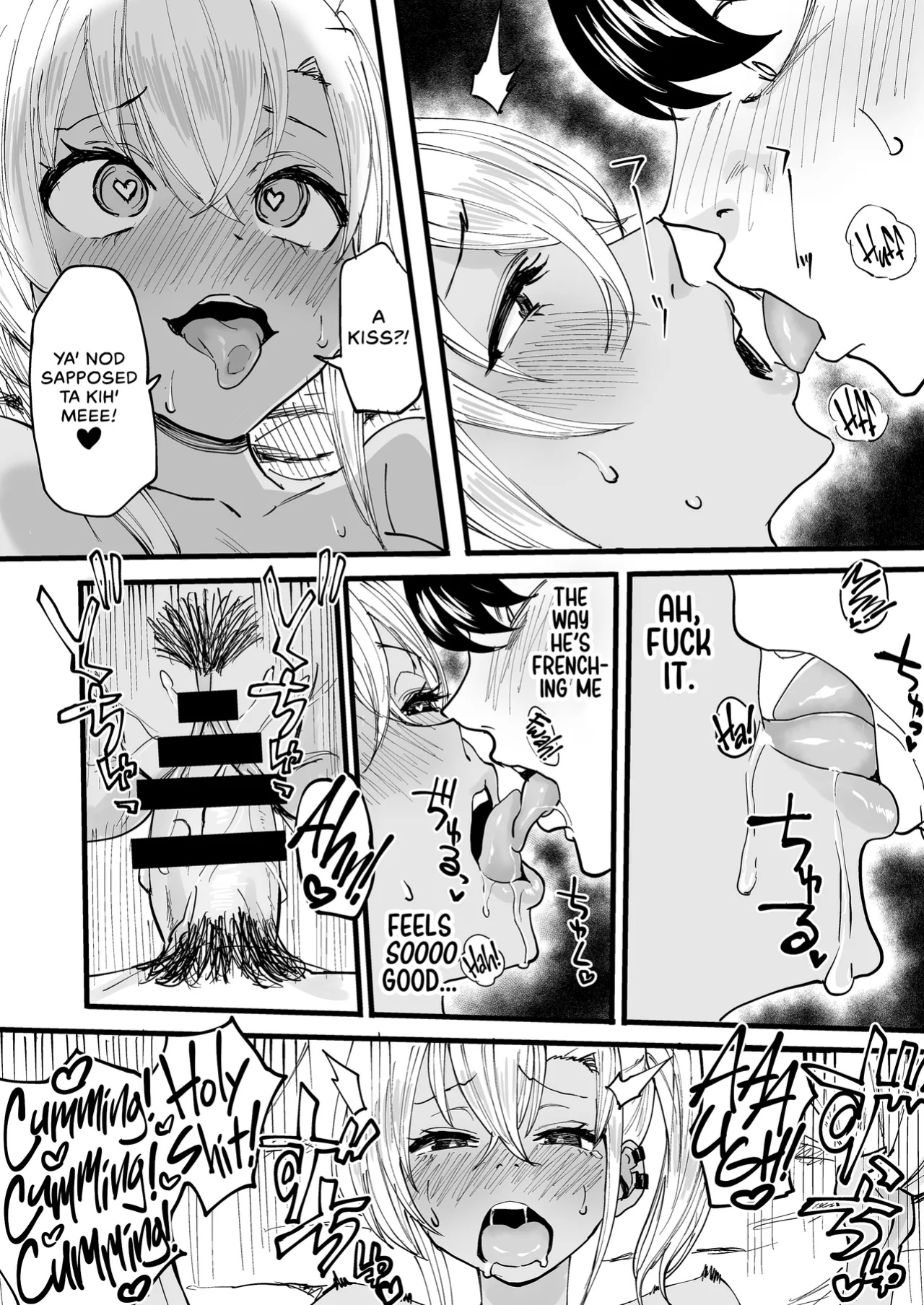 [Kurohamya (Kurosu)] Kurogal Men-esthe Jou ga Yarasetekureru Hanashi | Happy Endings with a Tanned Gyaru Massage Therapist [head empty]