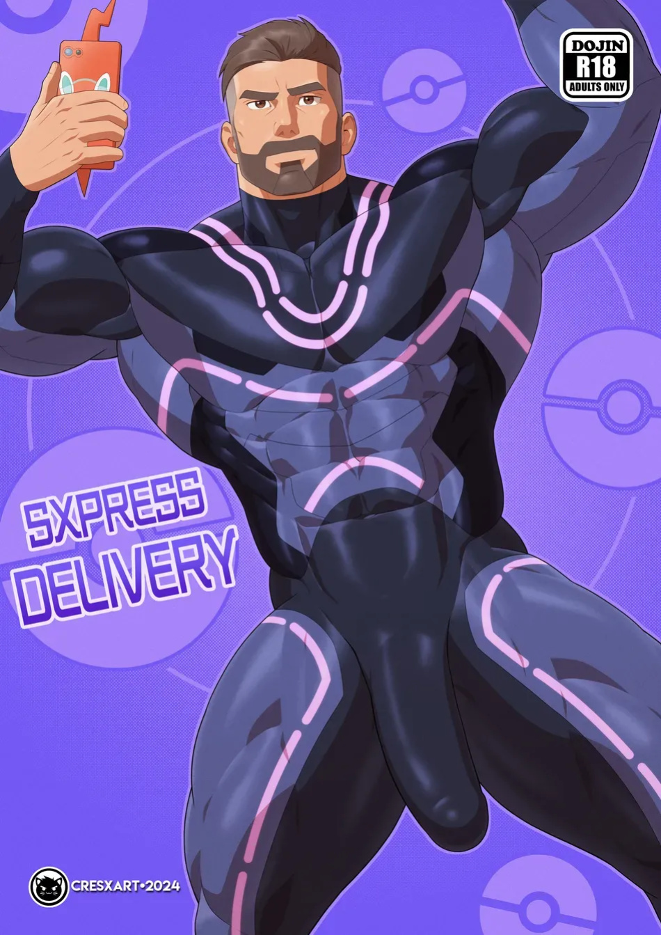 [Cresxart] PokeHunks - Sxpress Delivery (Professor Turo x Courier)