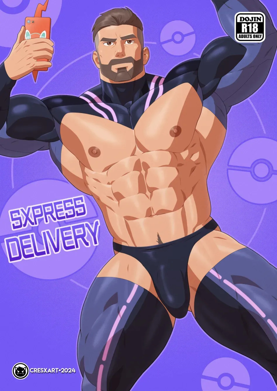 [Cresxart] PokeHunks - Sxpress Delivery (Professor Turo x Courier)