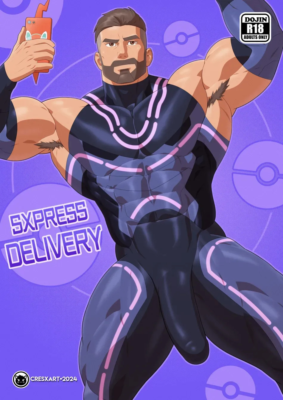 [Cresxart] PokeHunks - Sxpress Delivery (Professor Turo x Courier)