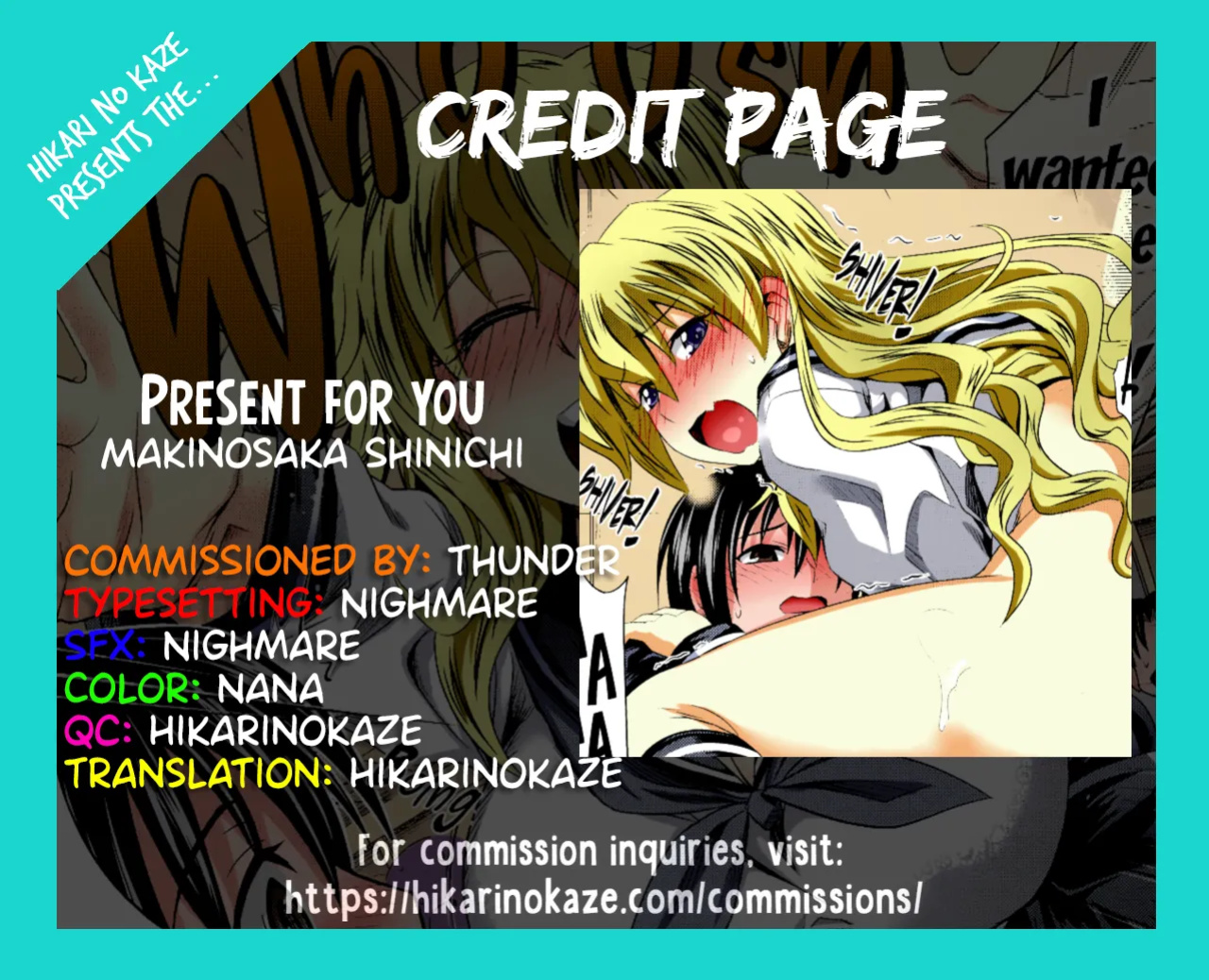 [Makinosaka Shinichi] Present For You (COMIC Megastore 2010-06) [Hikarinokaze]