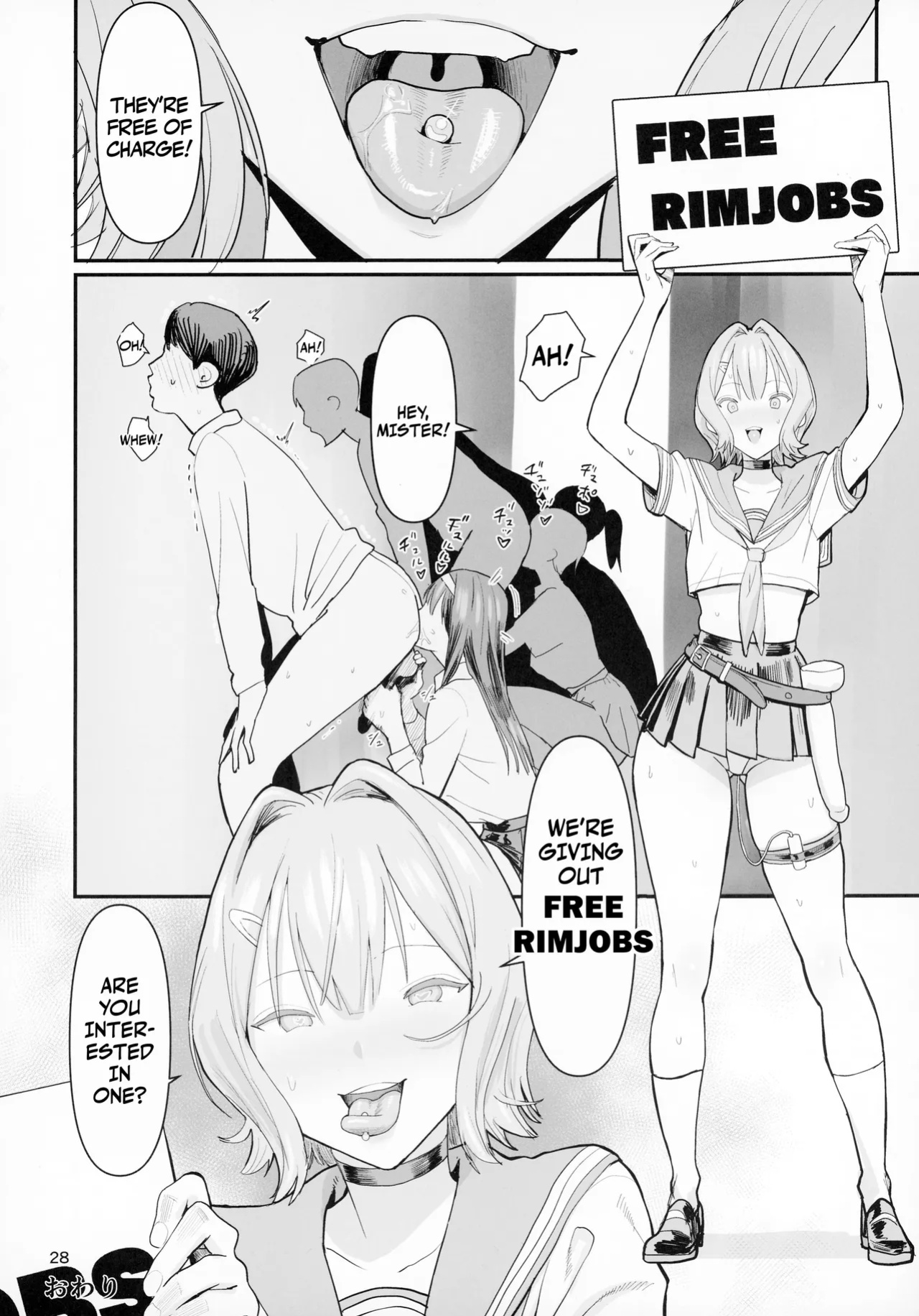 (C105) [Kokusan JK (Velzhe)] FREE RIMJOBS 2