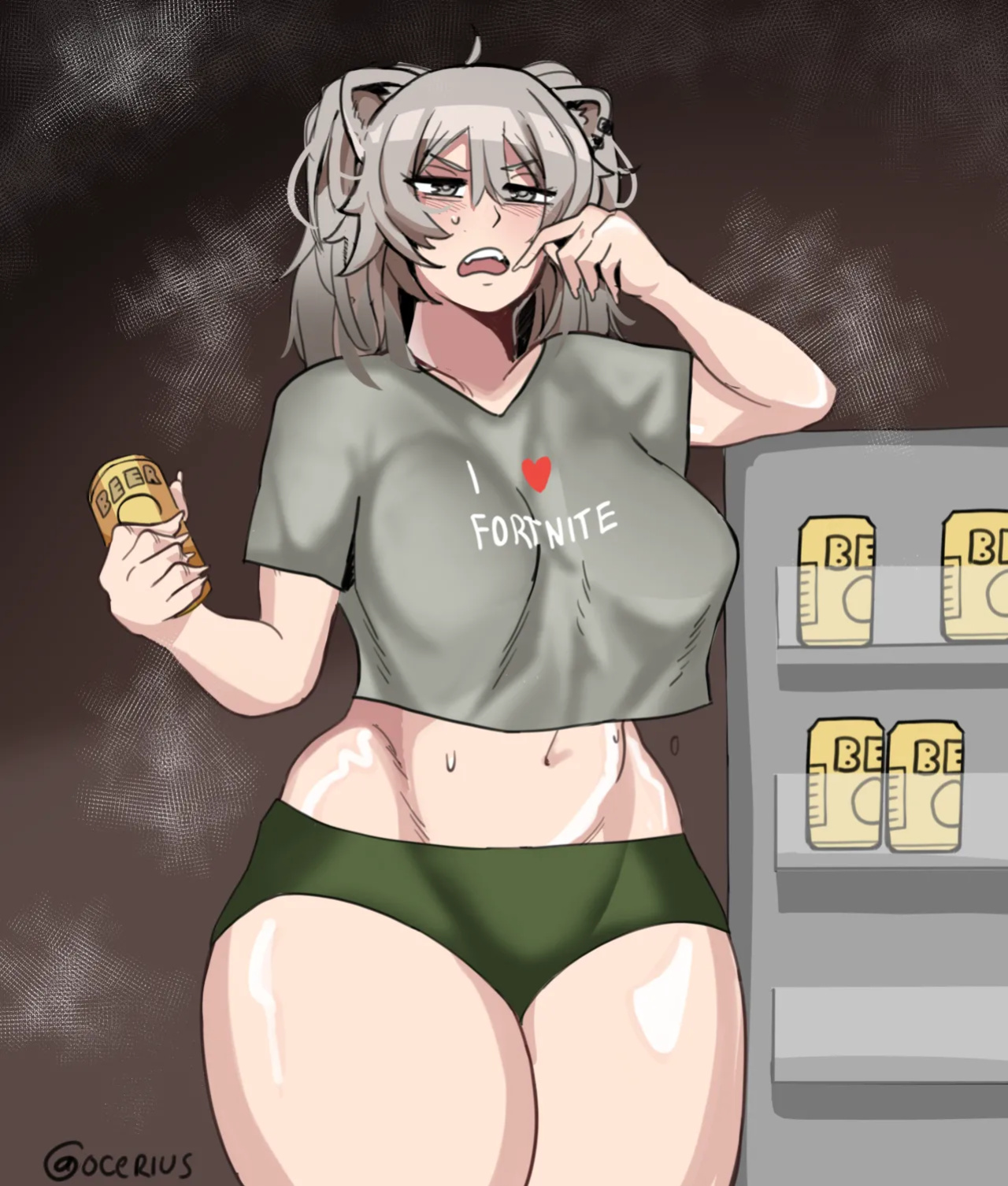 [Ocerius] Sweaty NEET Botan goes to the fridge (Hololive)