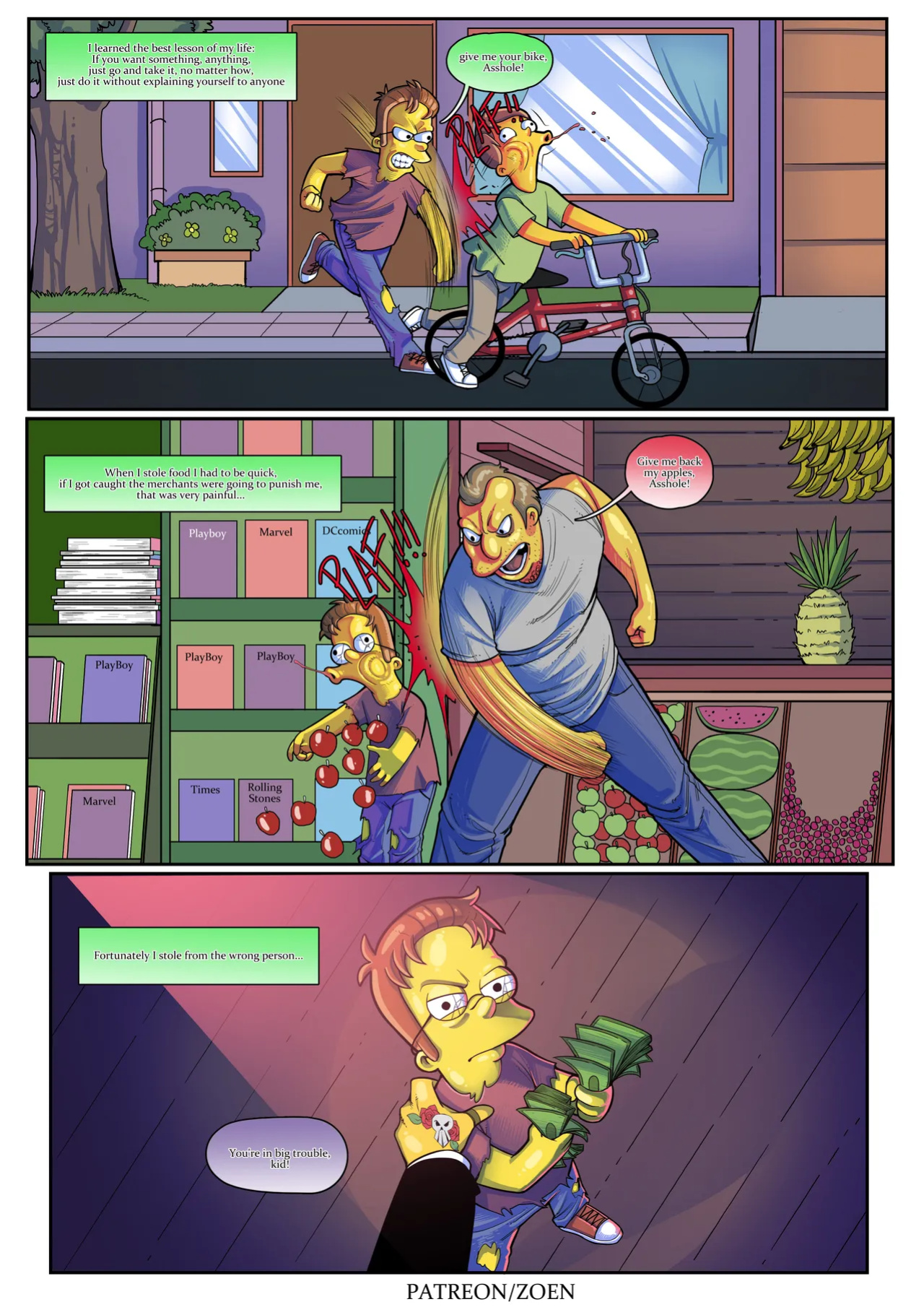 The Simpsons "Bad Boy" By: Zoen. Patreon