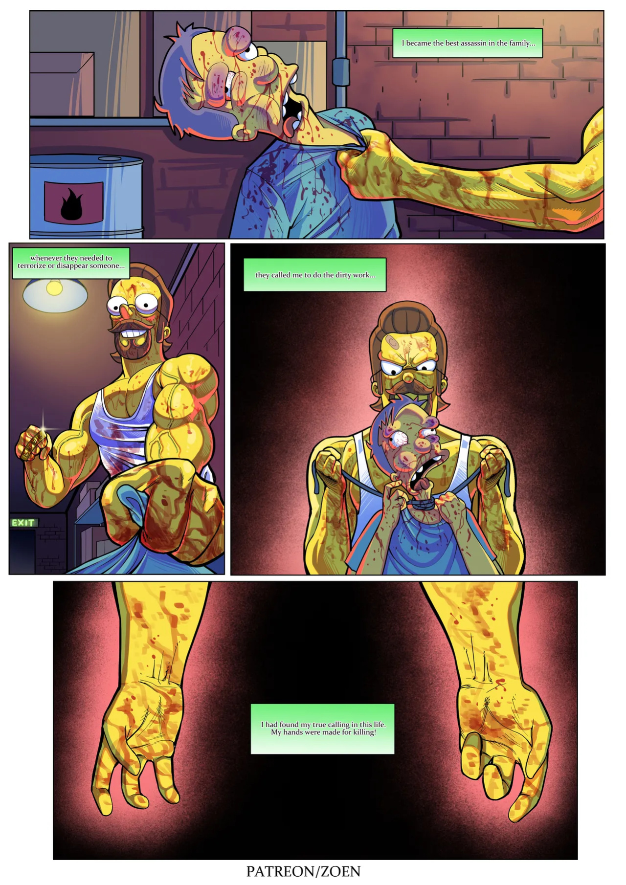 The Simpsons "Bad Boy" By: Zoen. Patreon